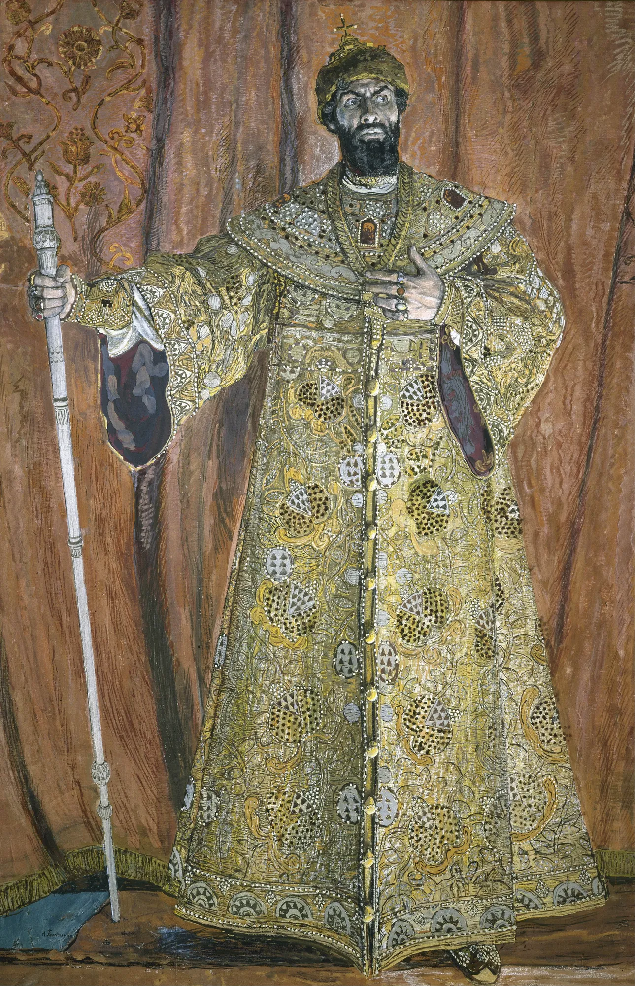 Fyodor Chaliapin as Boris Godunov