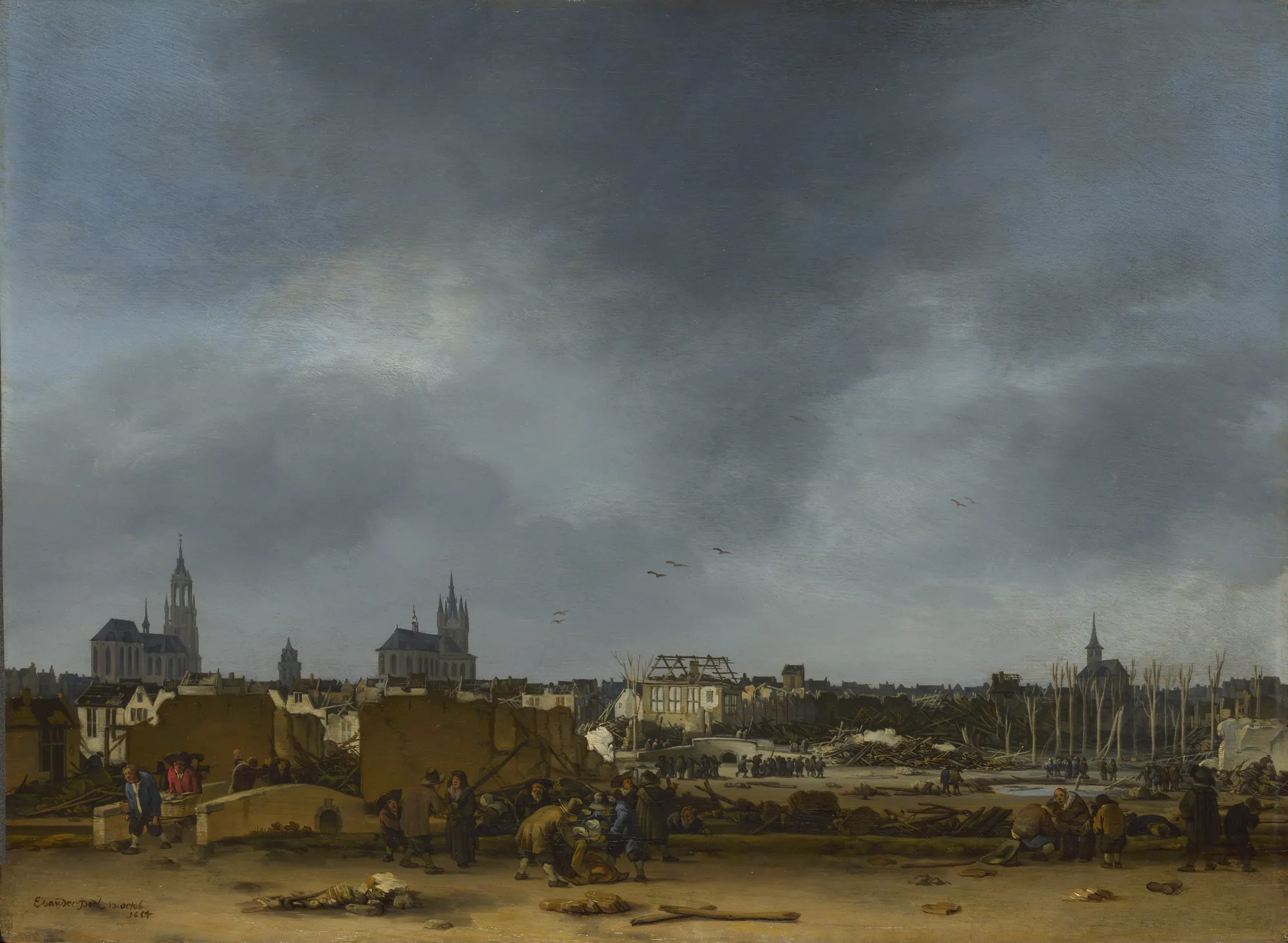 A View of Delft after the Explosion of 1654