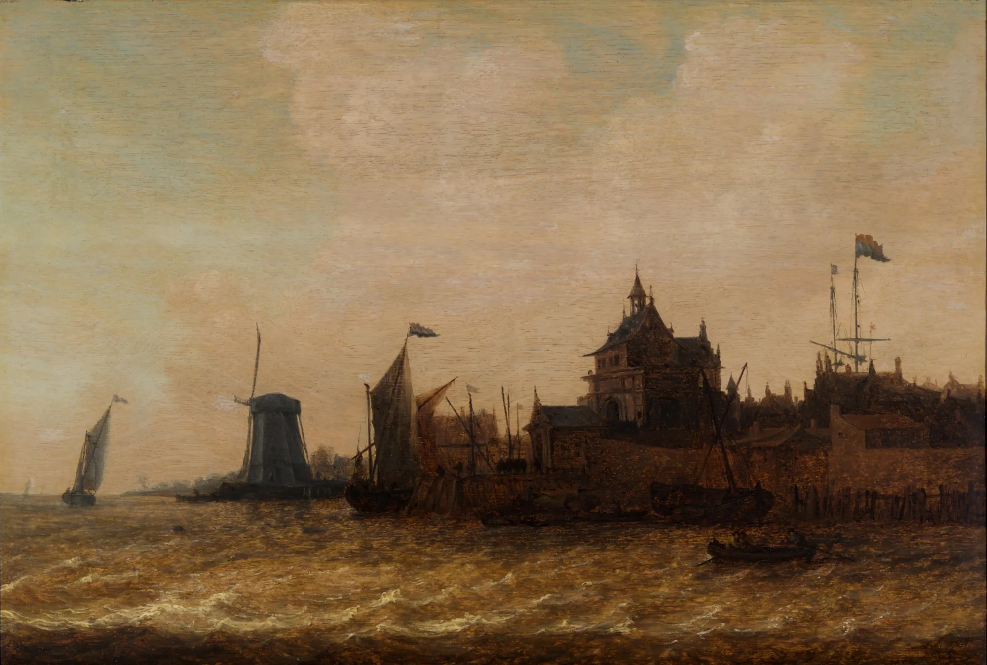 View of the Rietdijkse Poort in Dordrecht