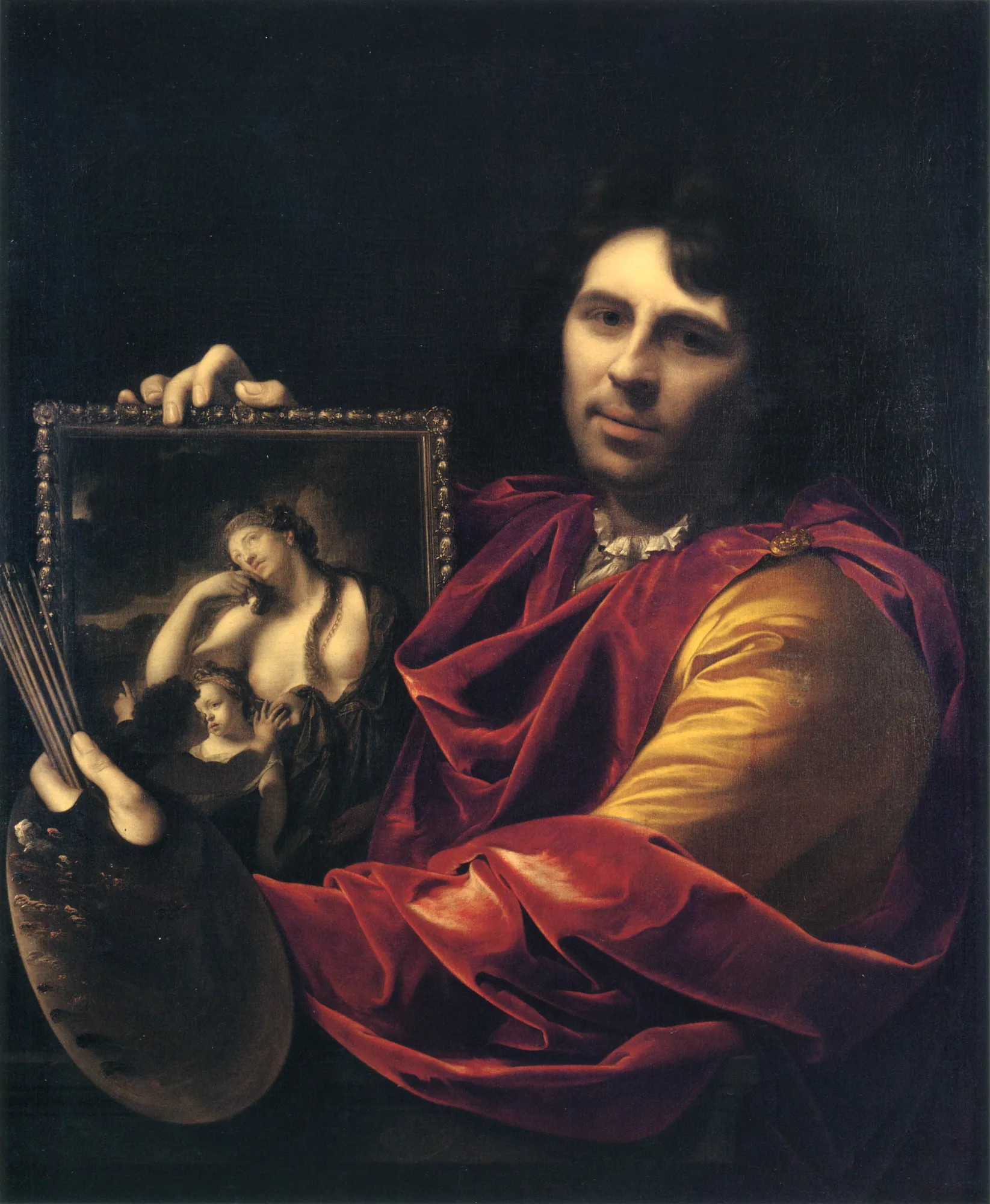 Self-portrait with Wife and Daughter