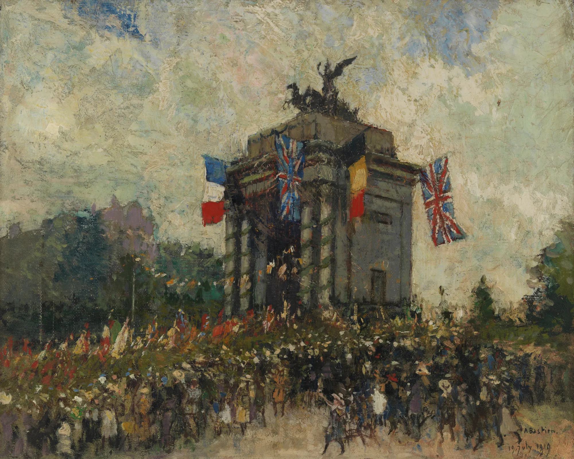 Canadians Passing Wellington Arch