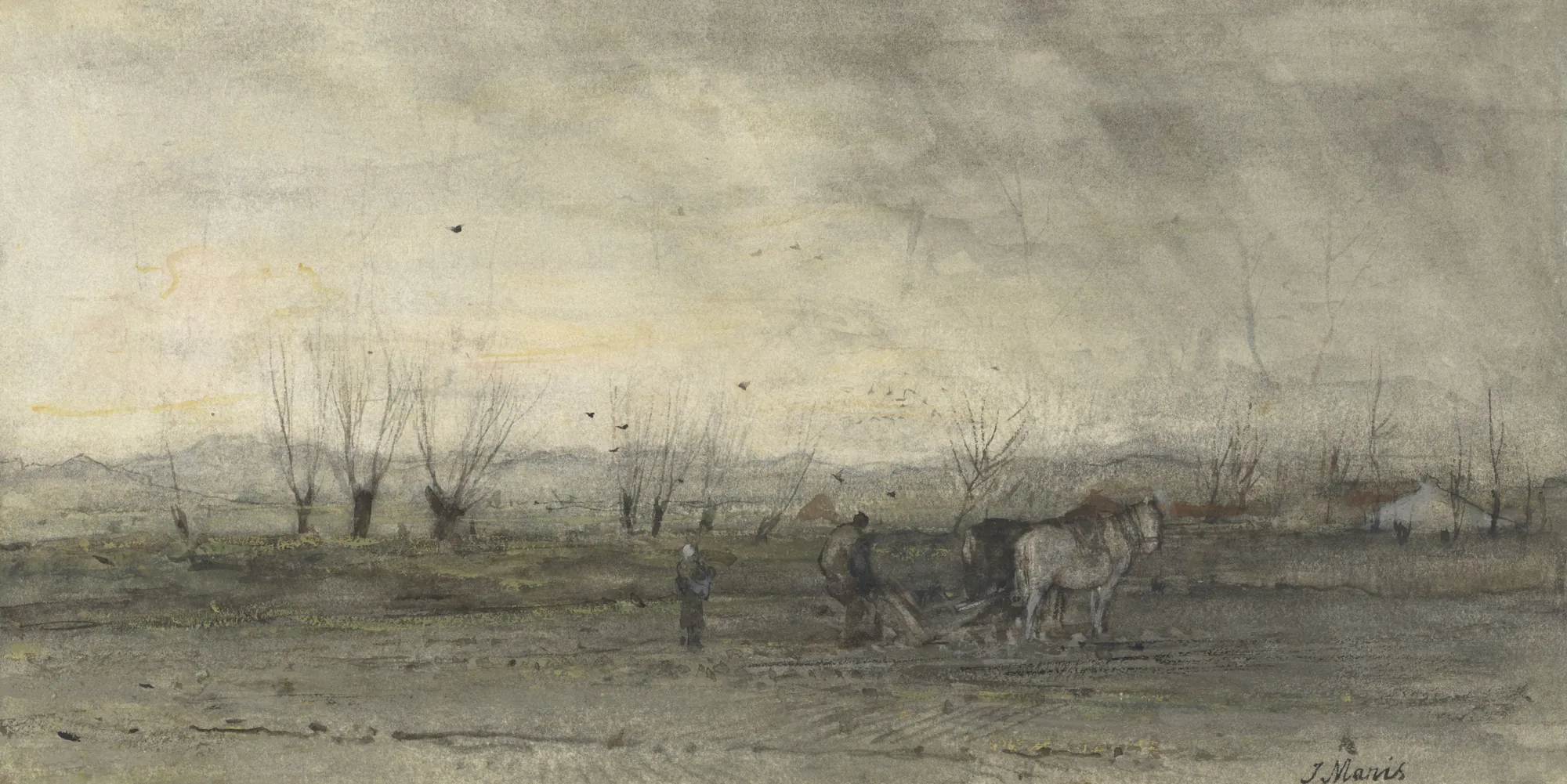 Landscape with a Farmer Plowing