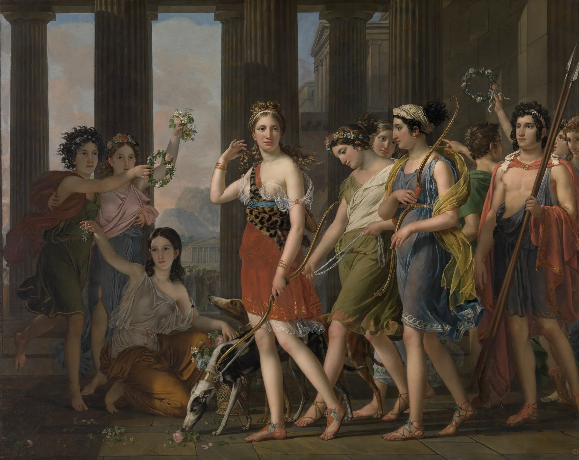 Anthia Leading her Companions to the Temple of Diana in Ephesus