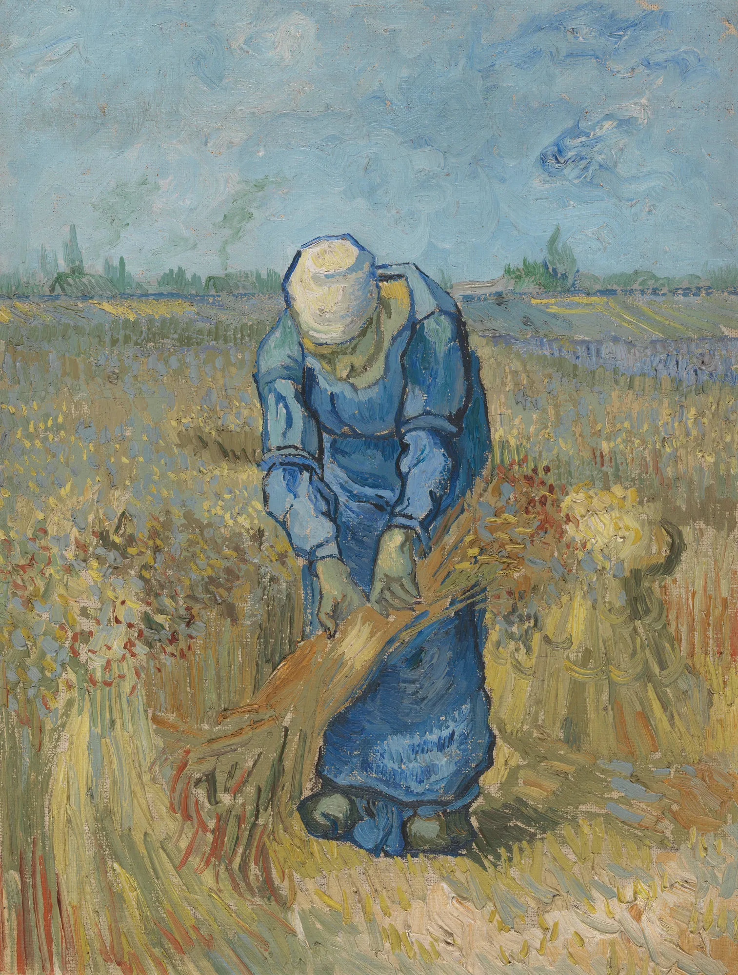 Peasant Woman Binding Sheaves