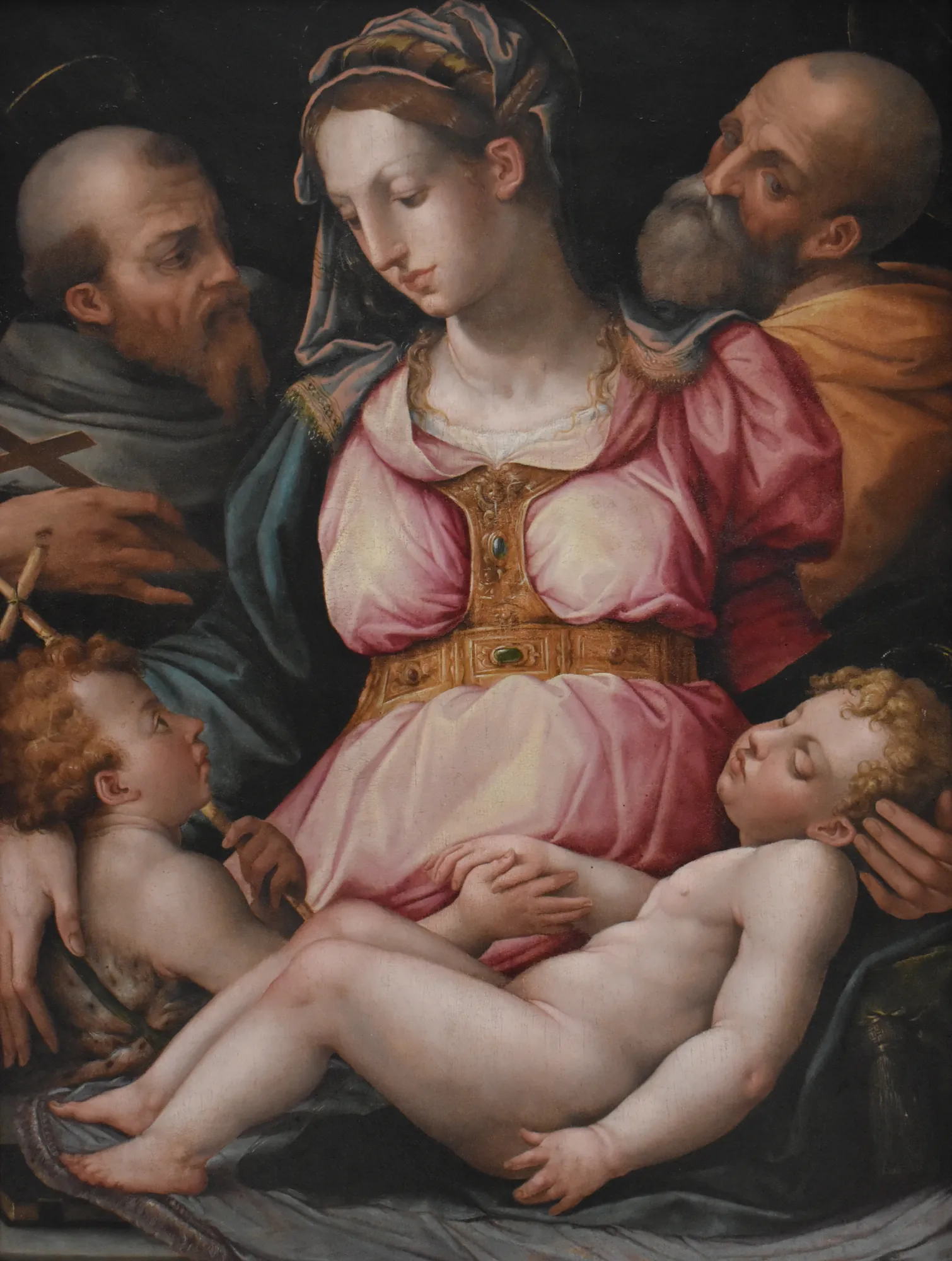 Holy Family with Saint John the Baptist and Saint Francis of Assisi