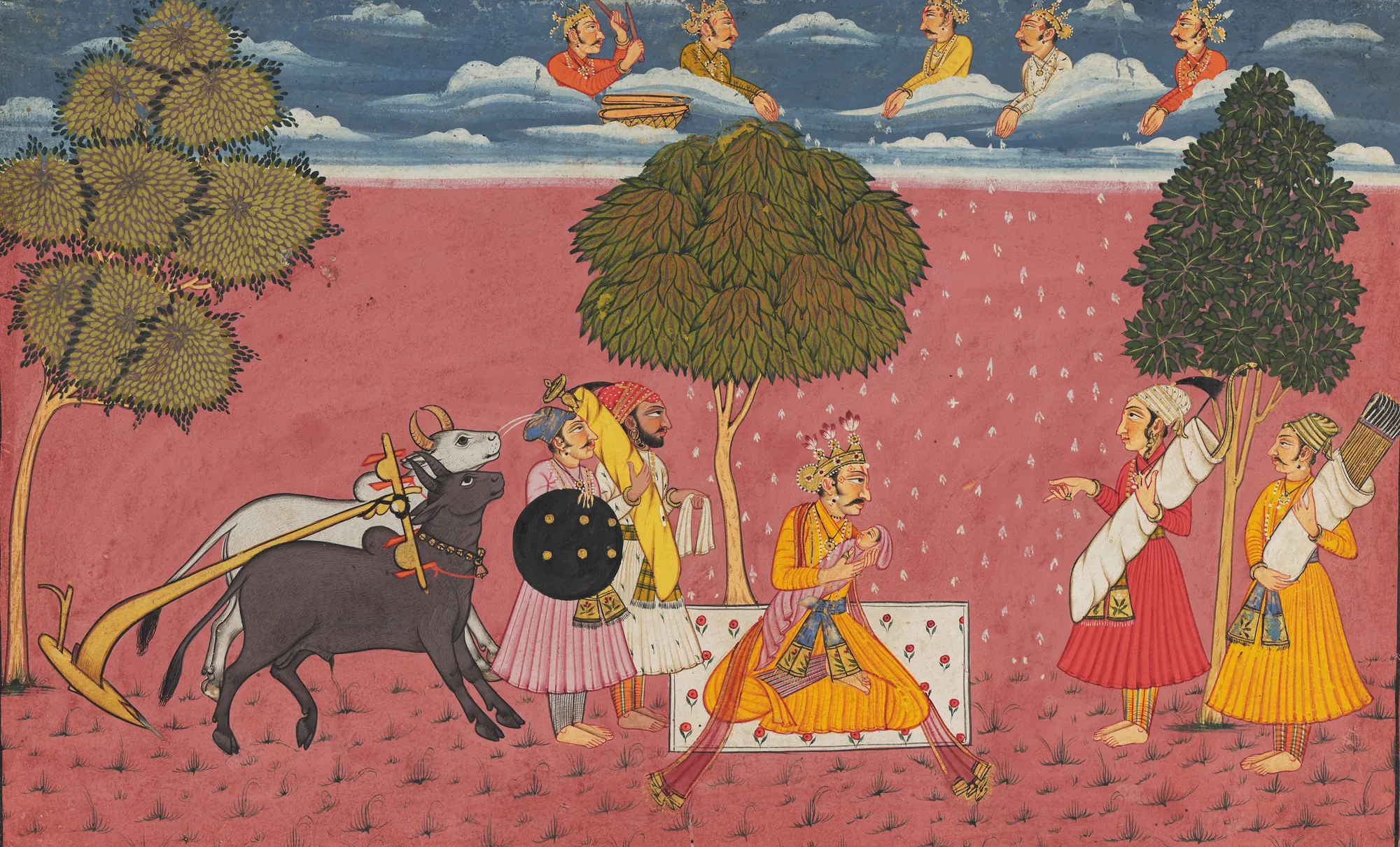 The Birth of Sita (King Janaka with the Infant)