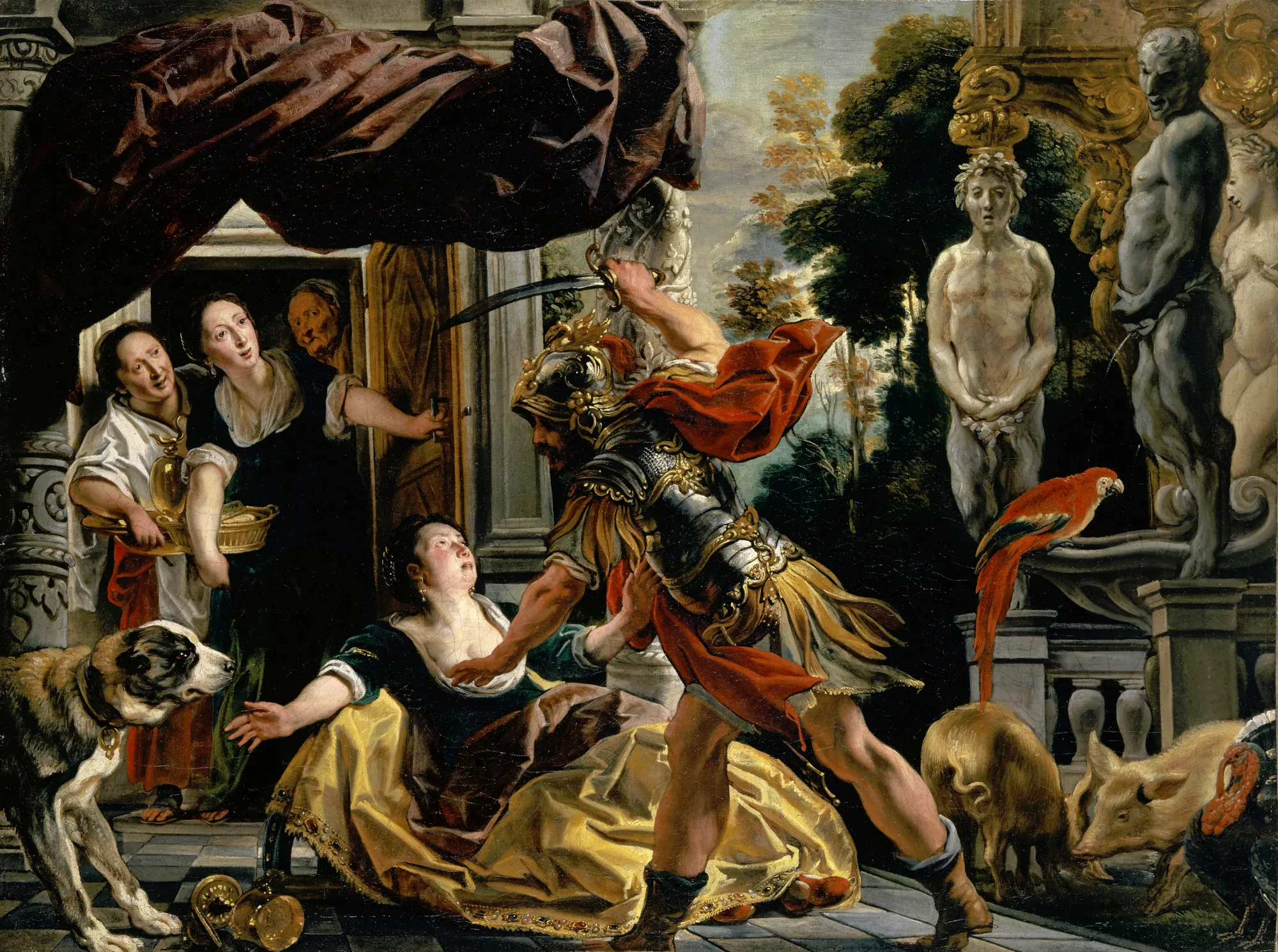 Odysseus Threatens Circe