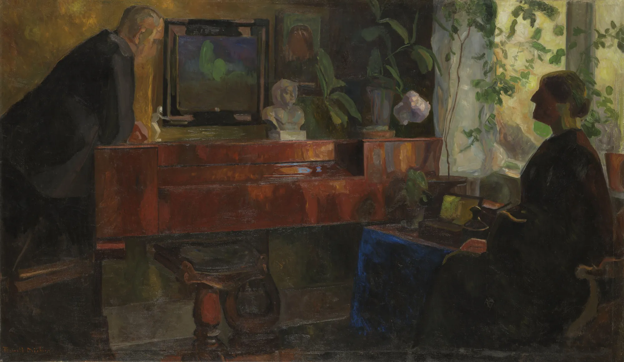 Interior with the Artists Oluf and Kris Wold-Torne