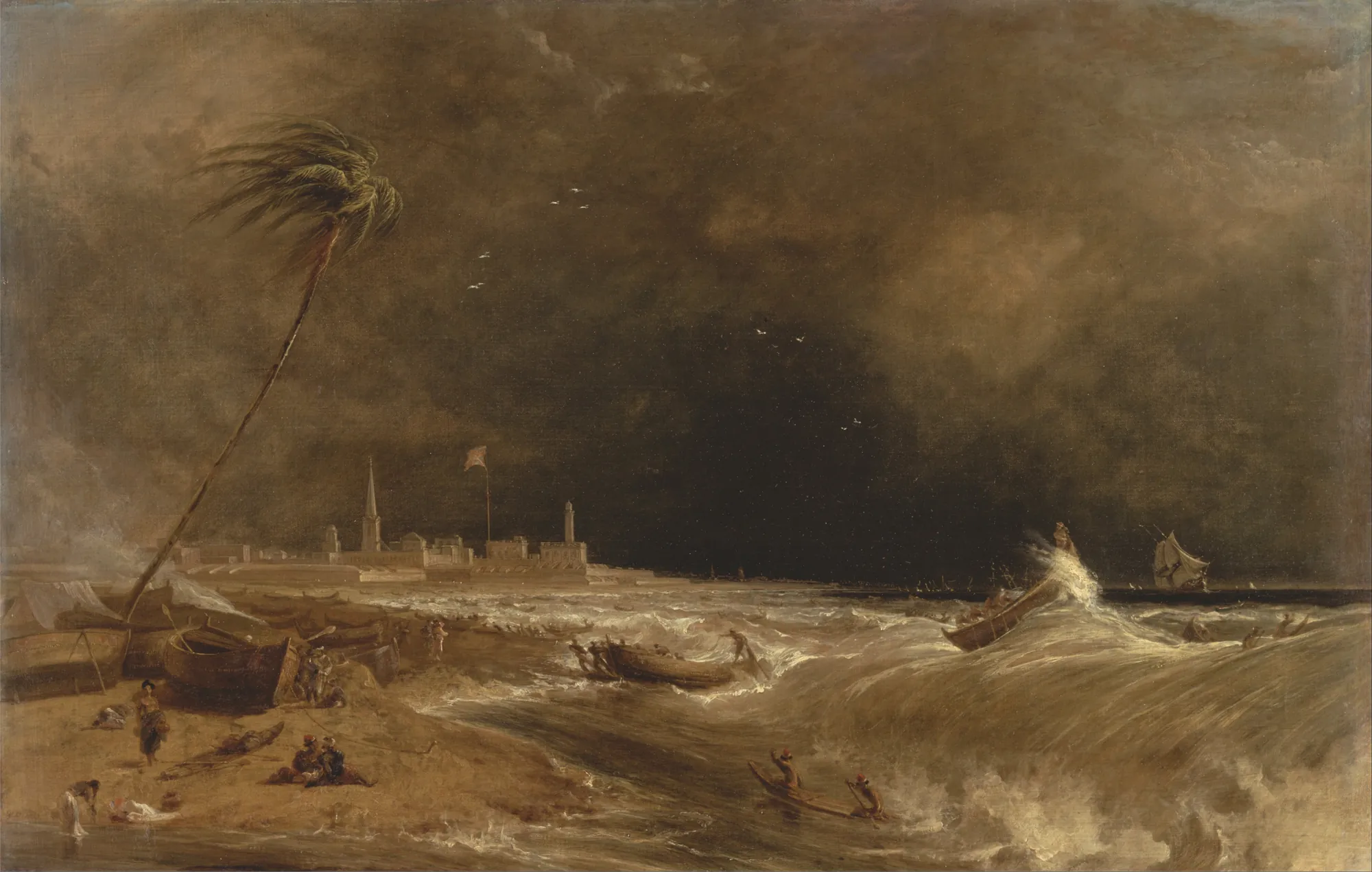 Madras, or Fort St. George, in the Bay of Bengal – A Squall Passing Off