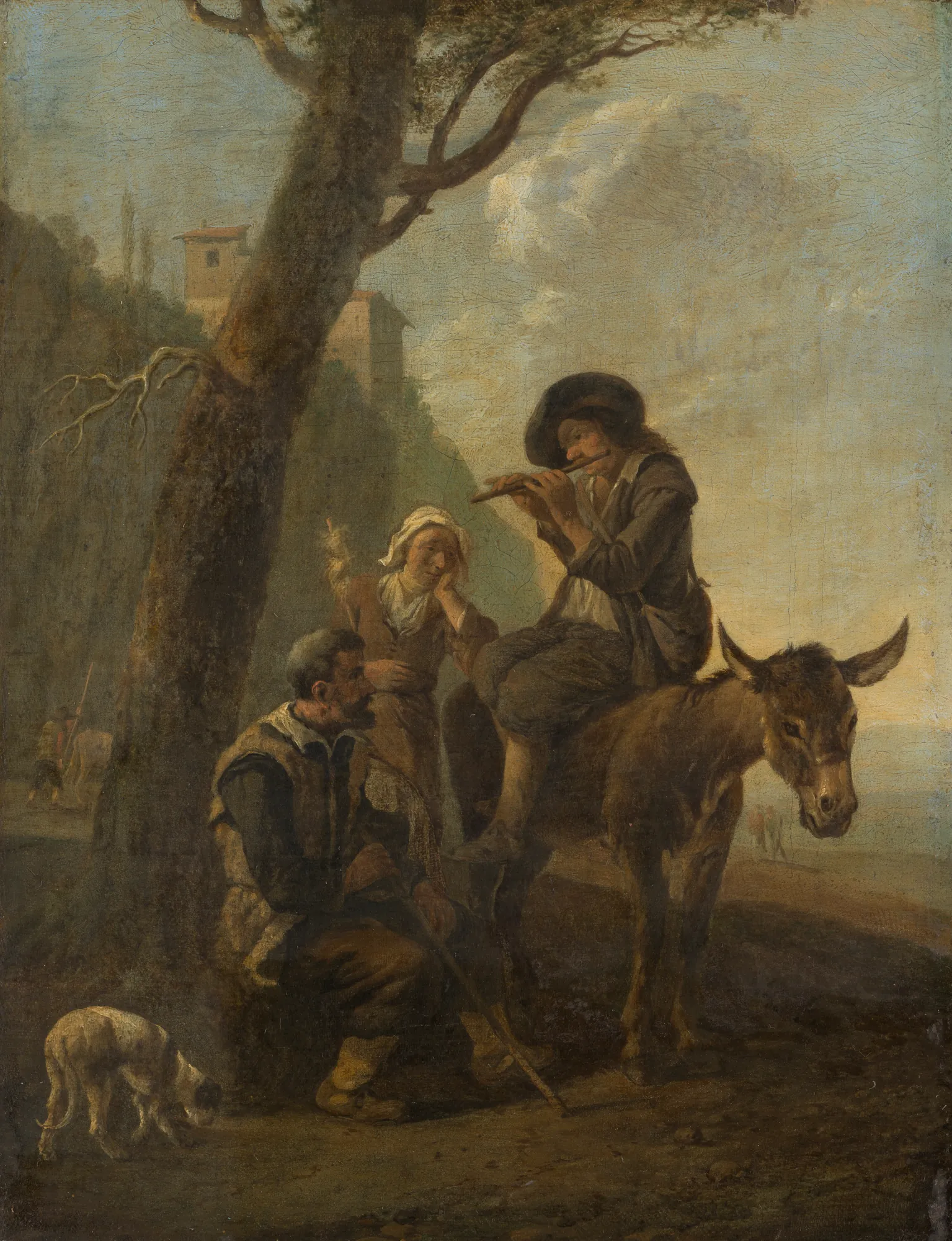 Roman Shepherd Family Resting Beneath a Tree