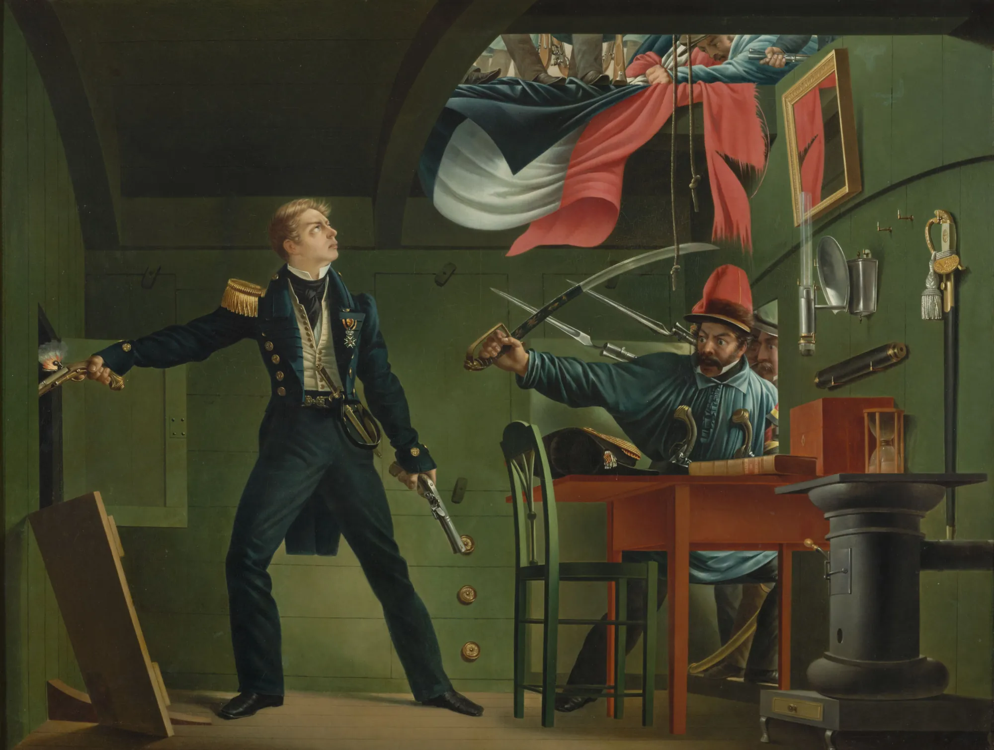 Jan van Speyk Firing the Gunpowder