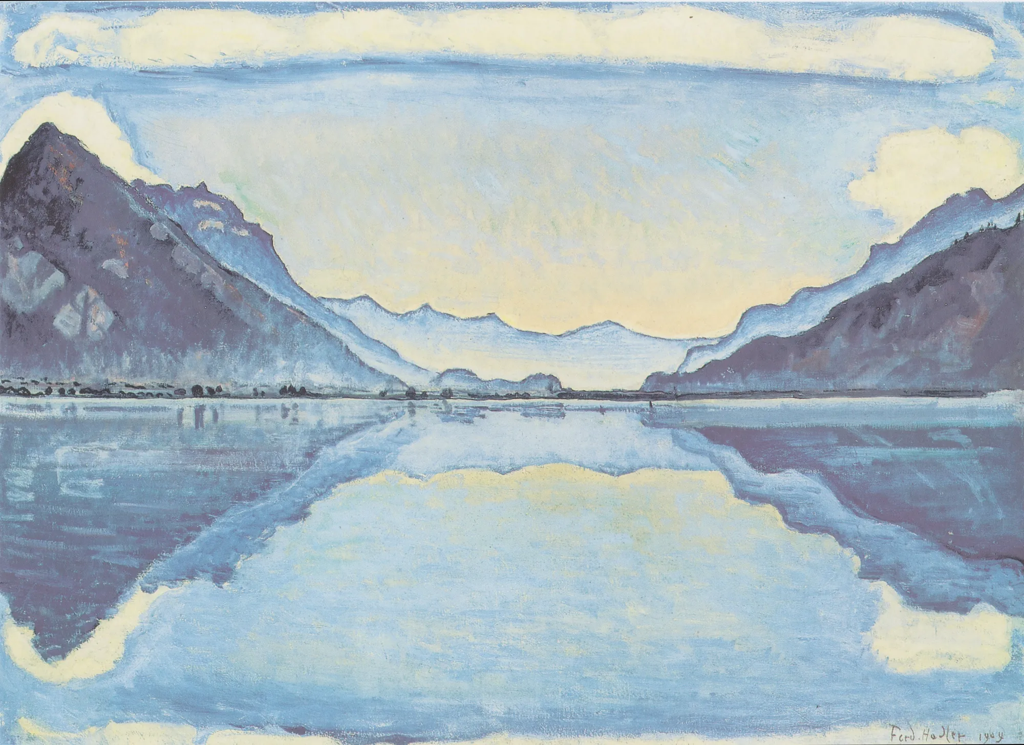 Lake Thun with Symmetrical Reflection