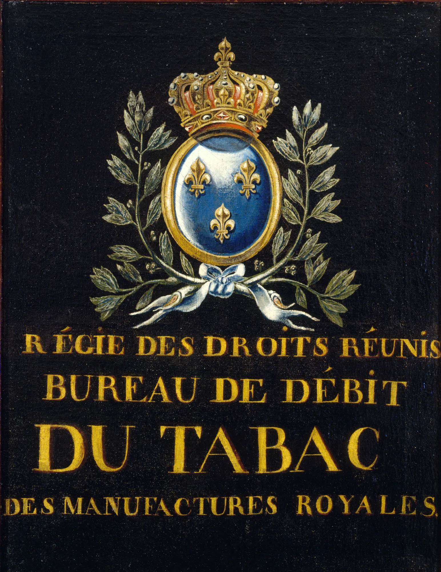 Enseigne du Bureau de Tabac des Manufactures Royales