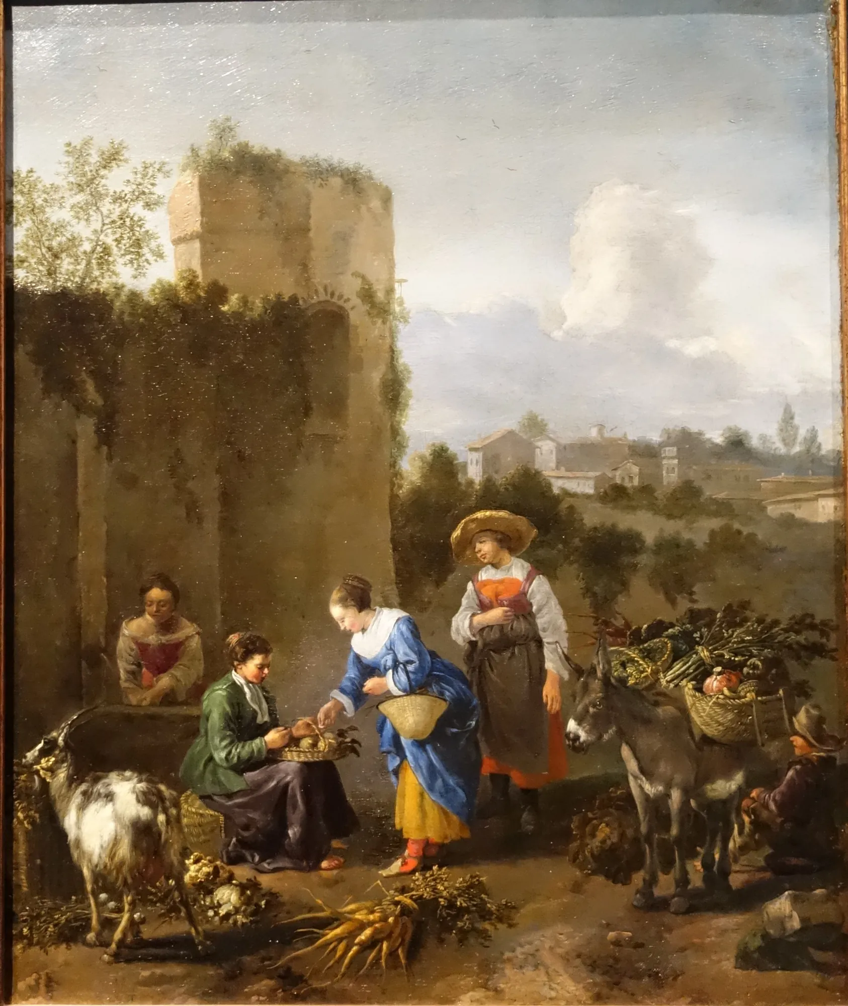 Woman Selling Vegetables