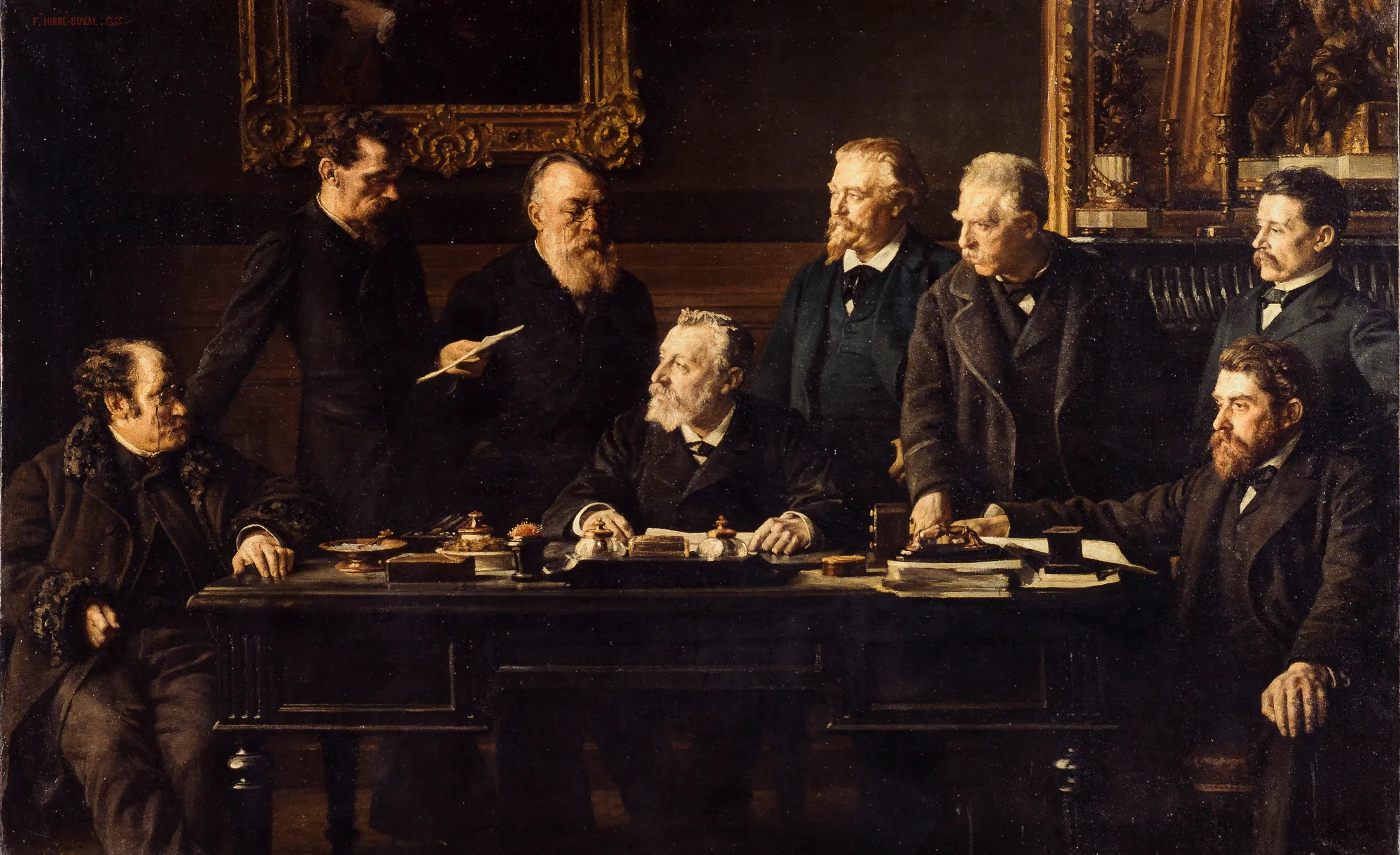Le bureau du Conseil Municipal, juillet 1883