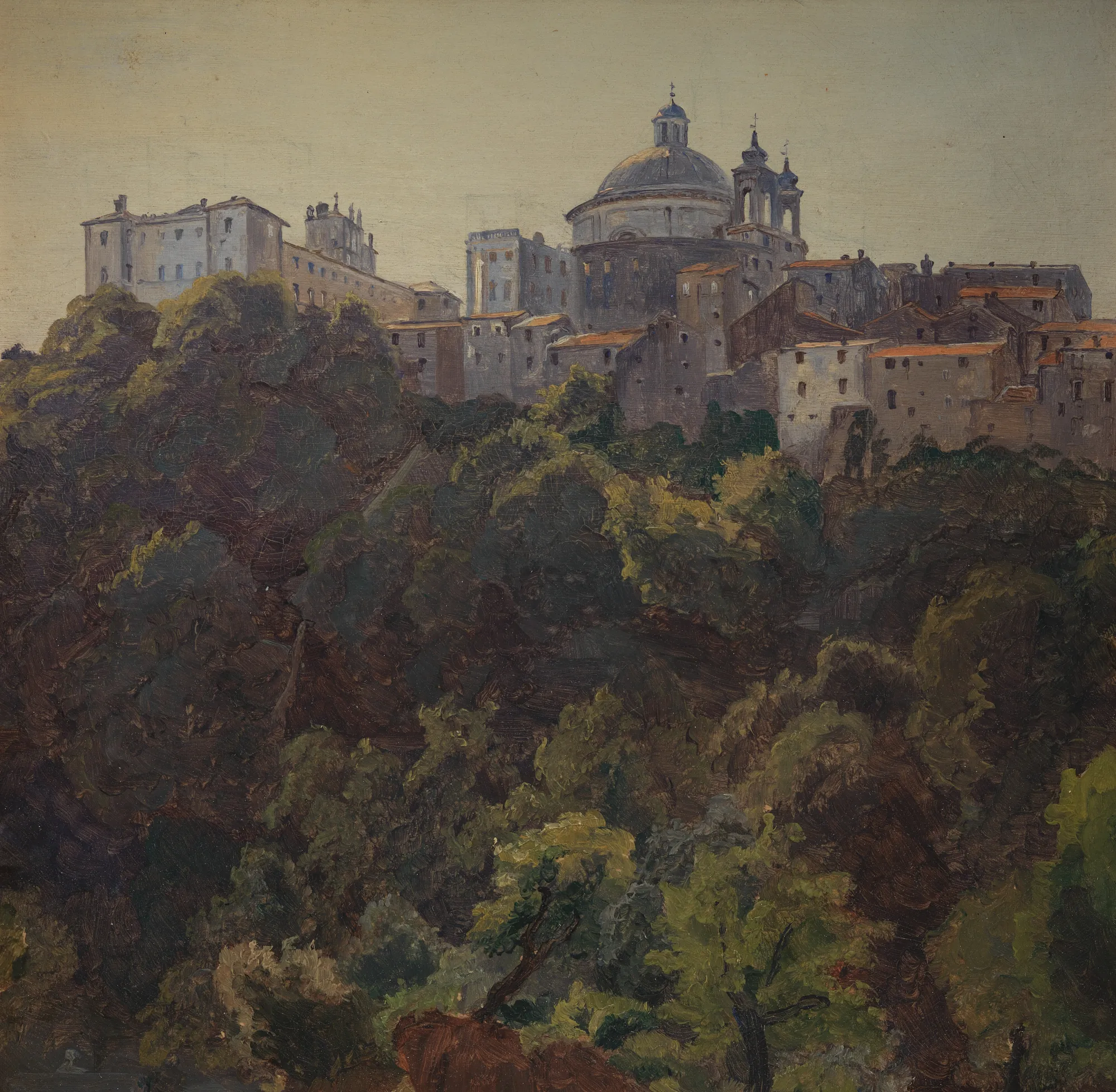 View of Ariccia with Palazzo Chigi and Santa Maria dell’Assunzione
