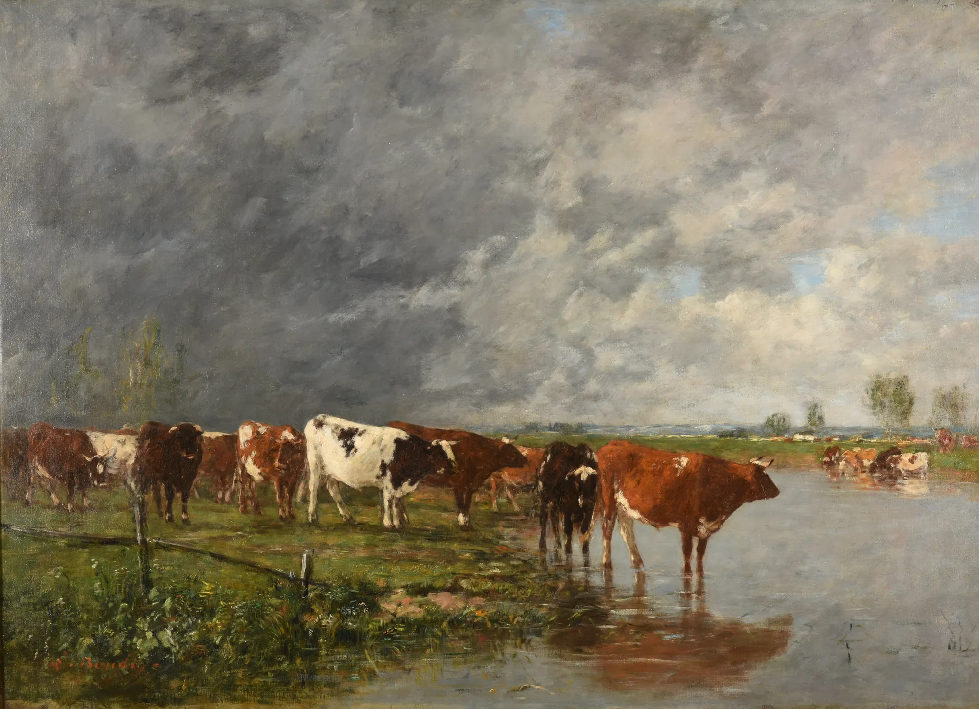 Troupeau s'abreuvant (Drinking Herd)