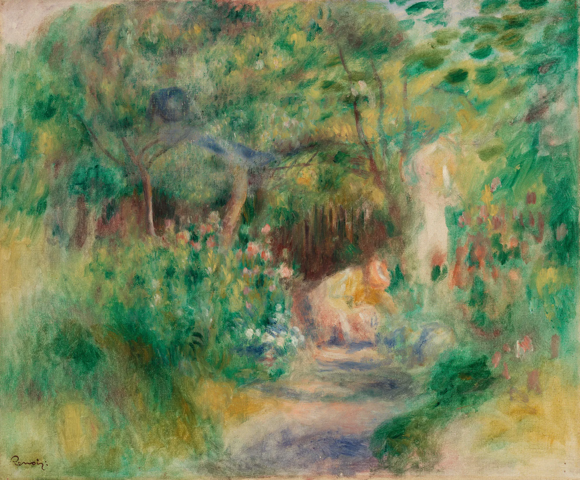 Landscape with Woman Gardening (Paysage et femme jardinant)