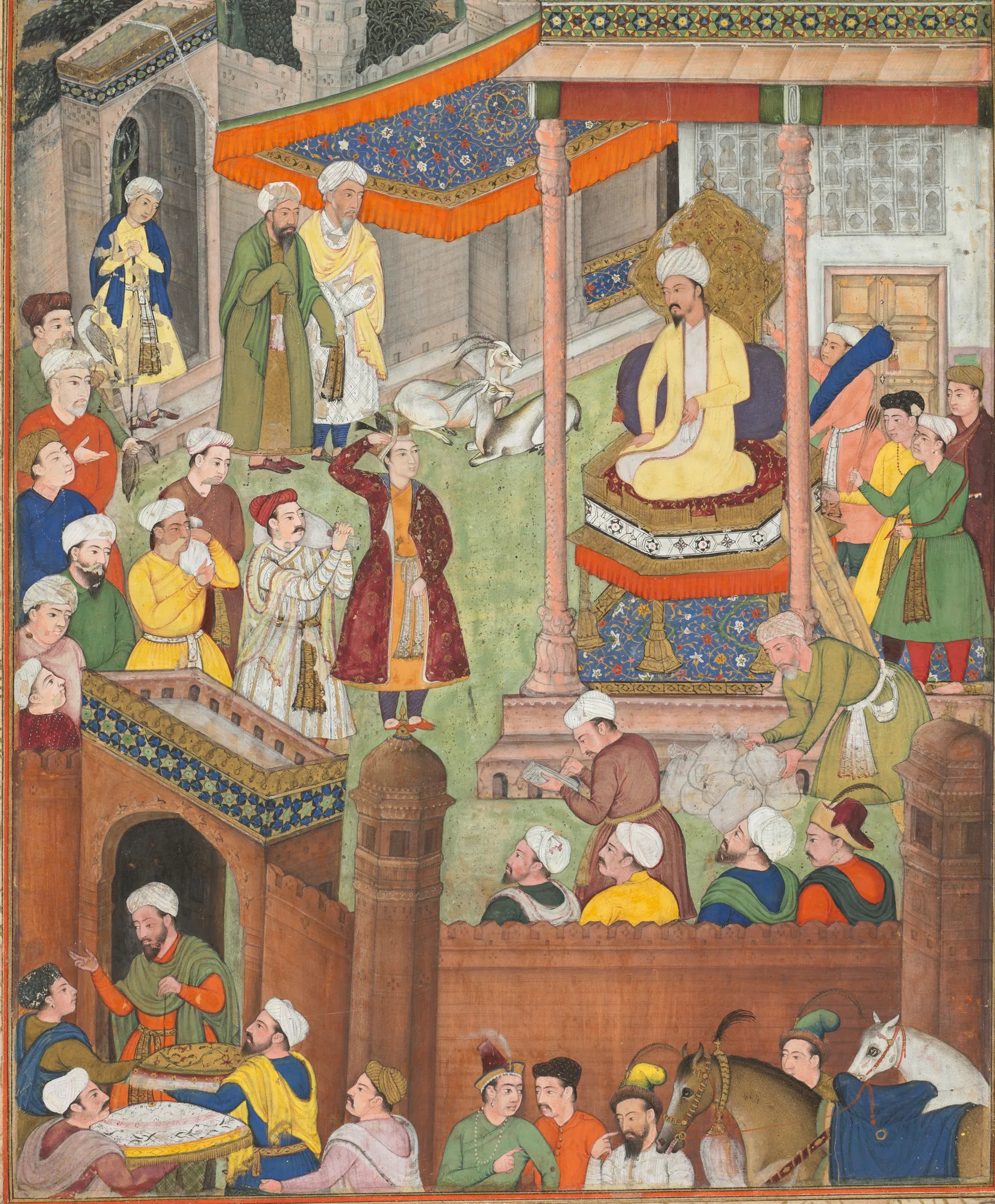 Babur Receiving the Salute of Humayun