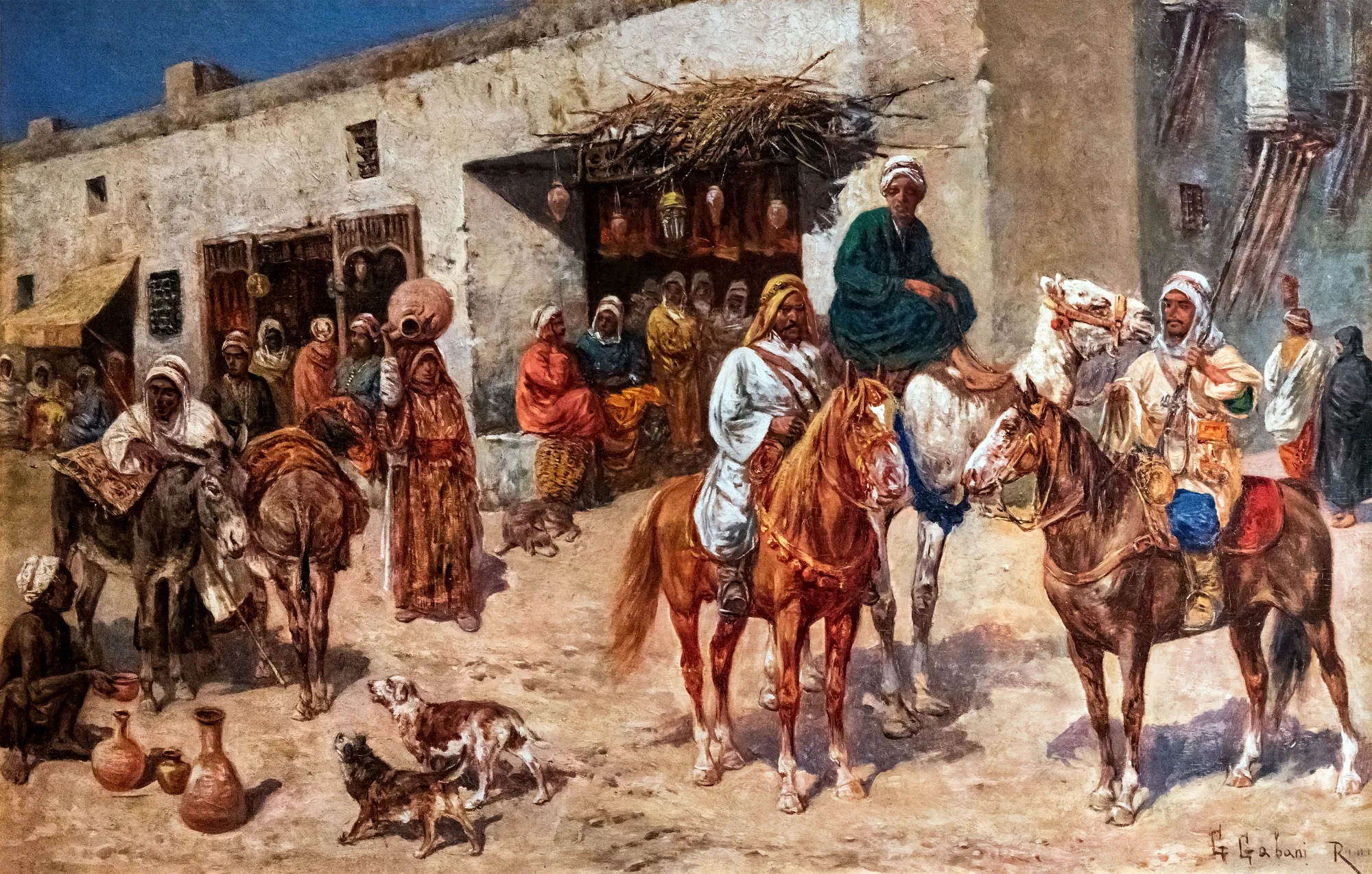 Horsemen in Front of a Second-Hand Dealer
