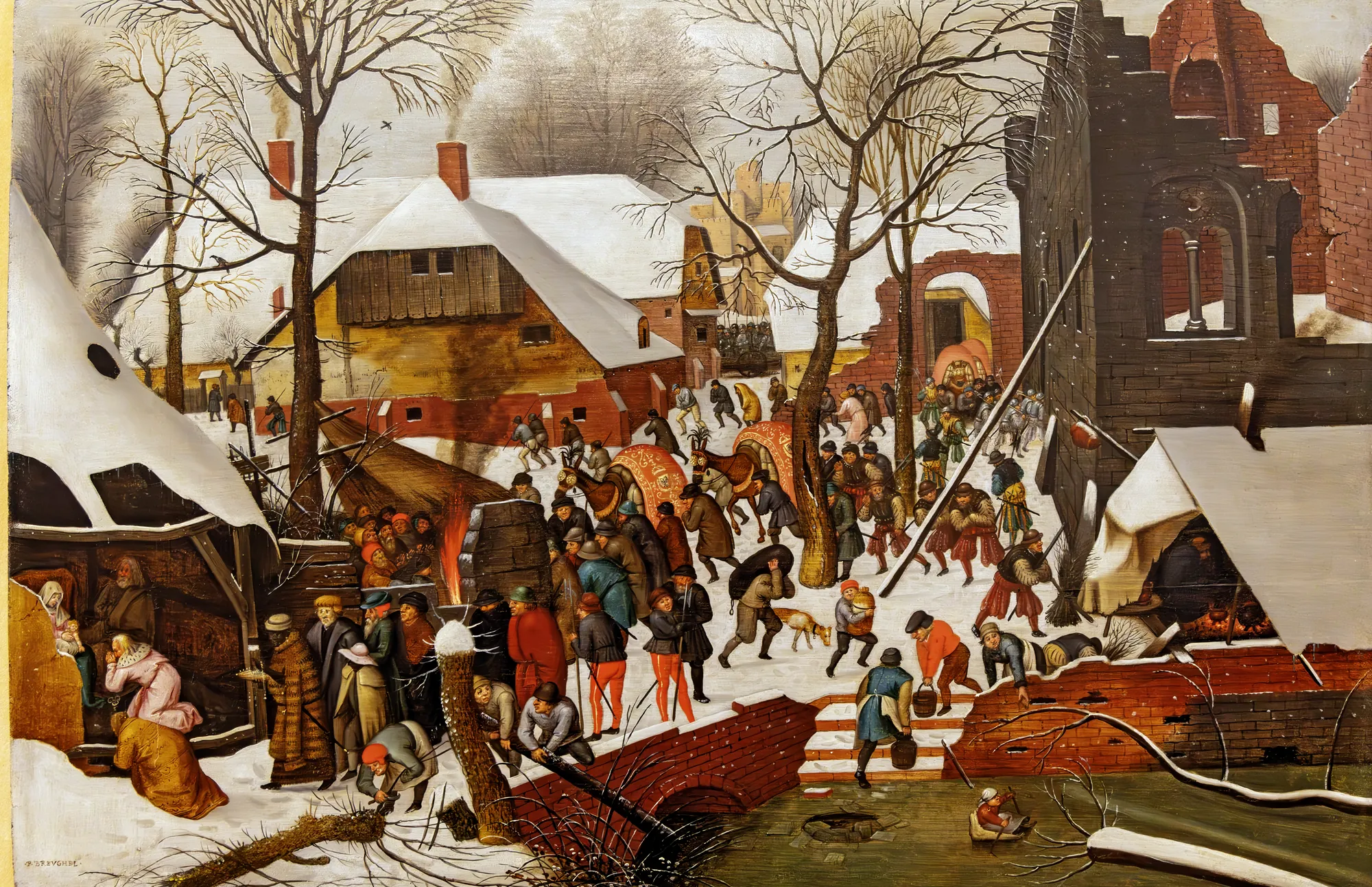 Adoration of the Magi in the Snow