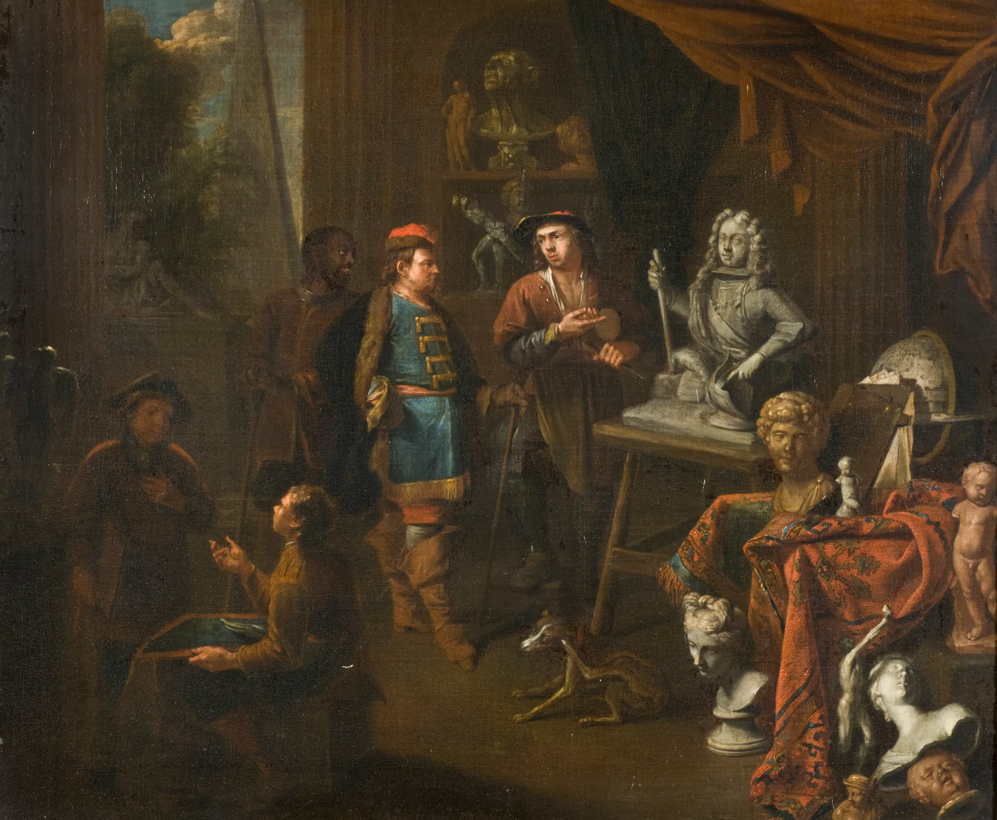 Visit in a Sculptor's Studio
