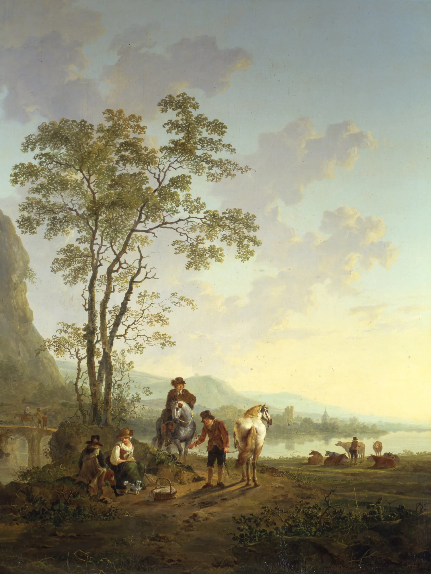 Italianate Landscape with Travelers and the Ruins of Huis te Merwede