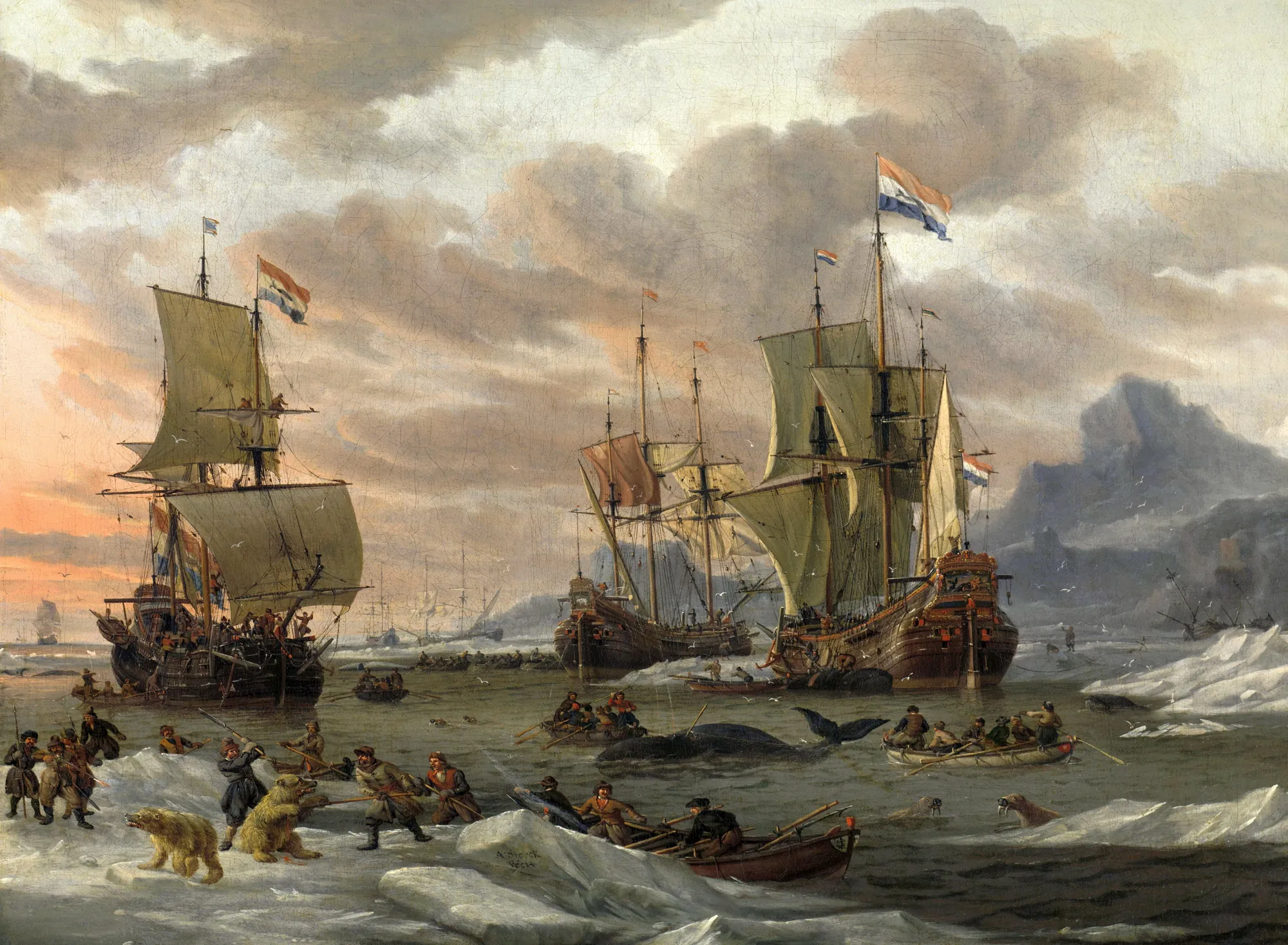 Whaling Grounds in the Arctic Ocean