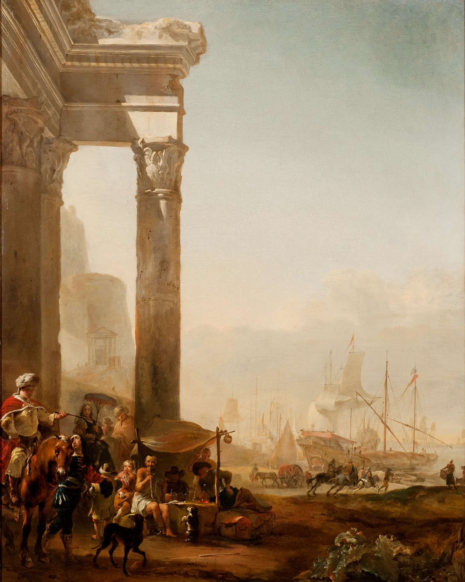 Harbour with Antique Ruins