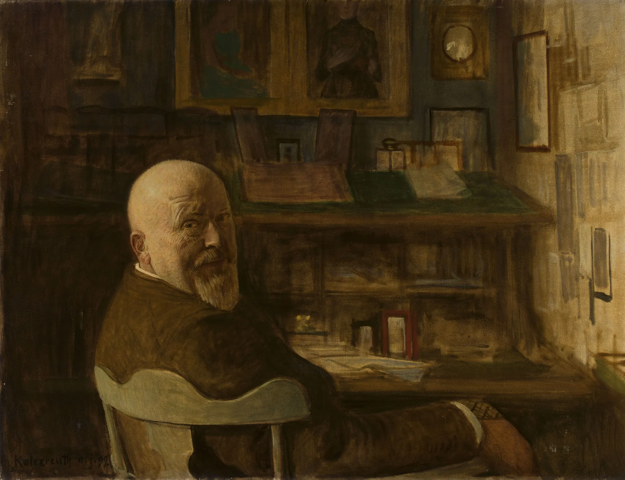 Portrait of a Man at a Desk
