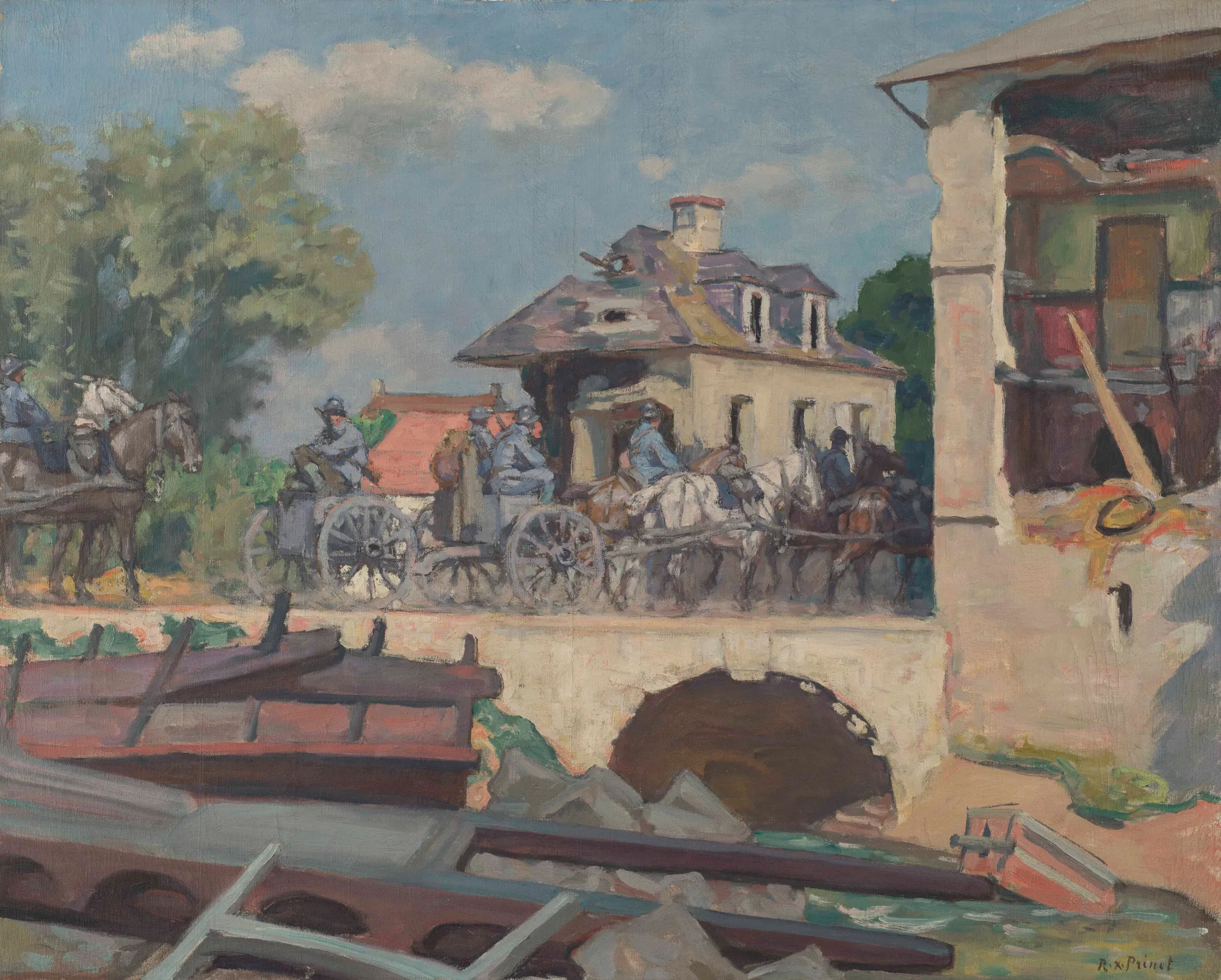 Artillery Parade at Pont-l'Evêque