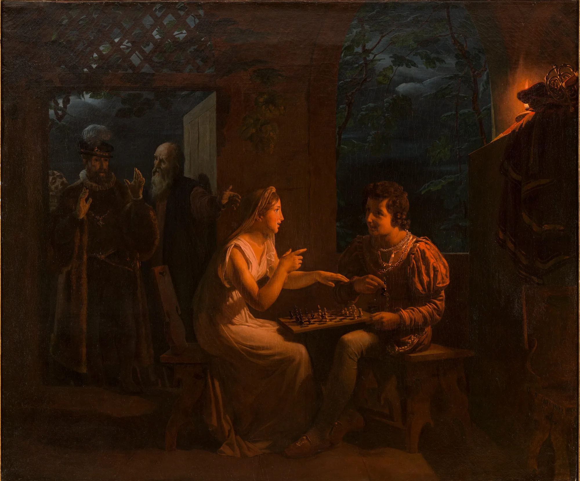 Miranda Playing Chess with Ferdinand