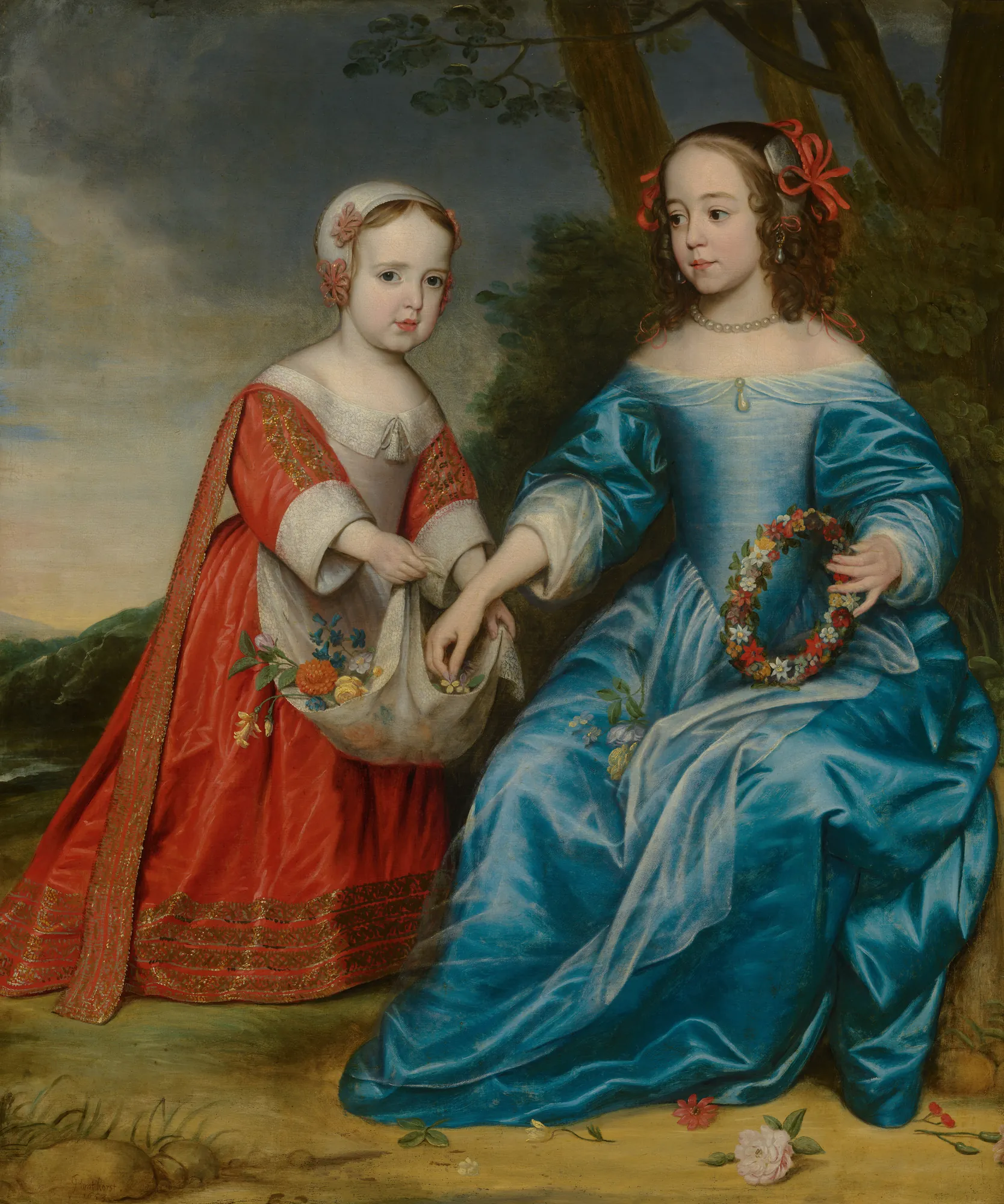 Portrait of William III and Maria, Princess of Orange, as Children