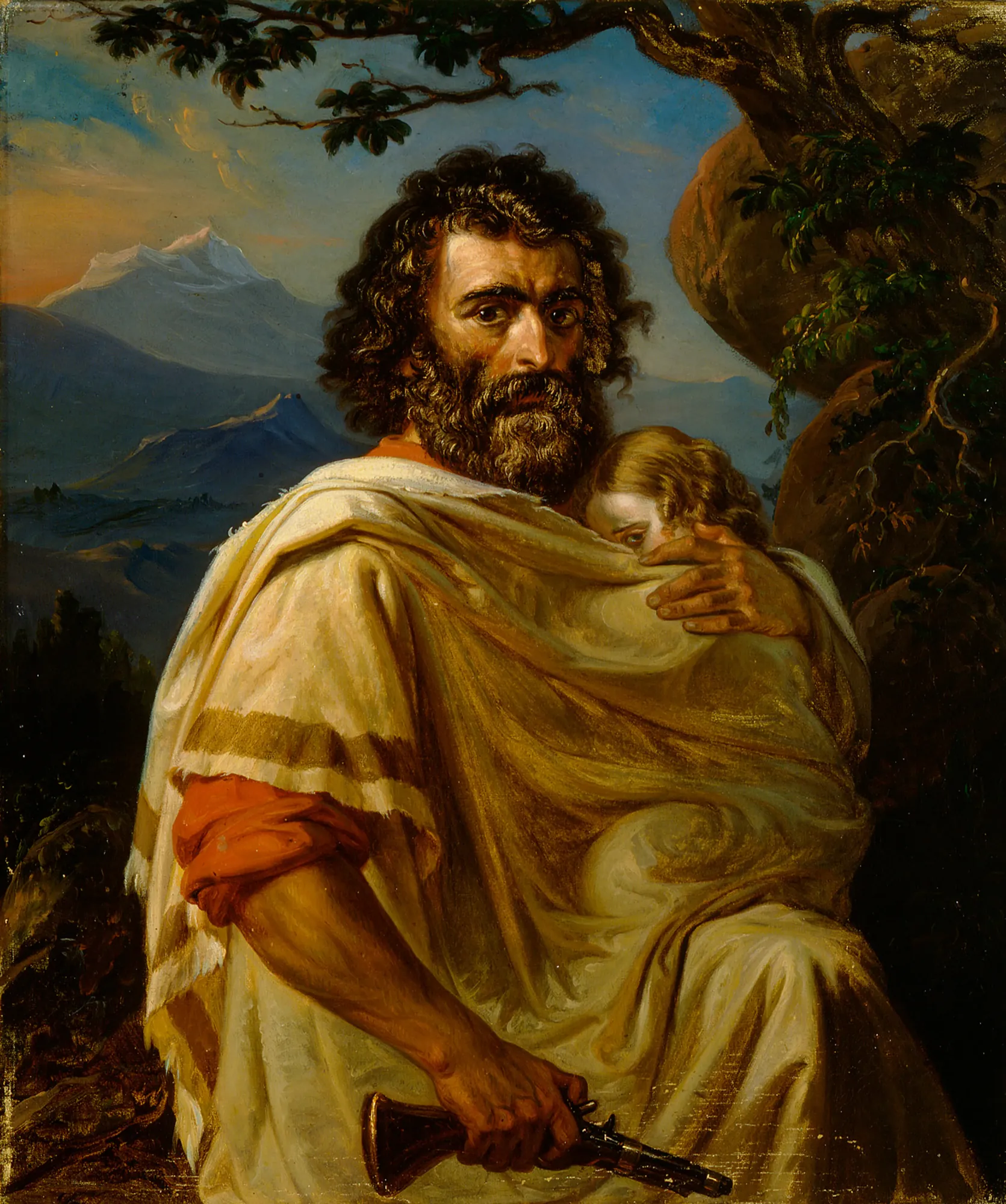 Italian Man with a Child