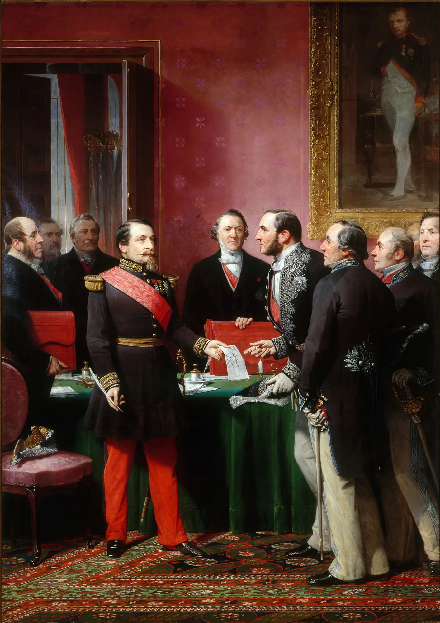 The Emperor Presents the Plan of Annexation to Haussmann