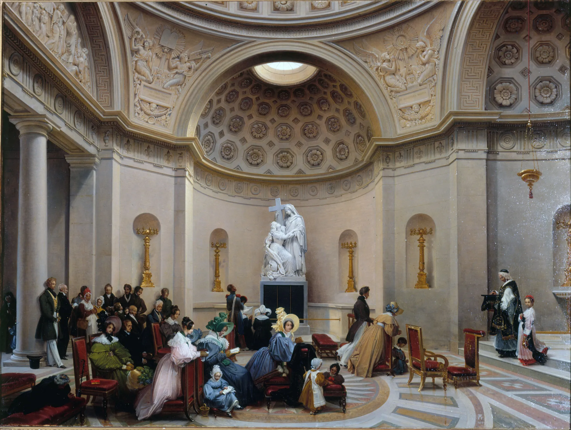 Une messe à la Chapelle expiatoire