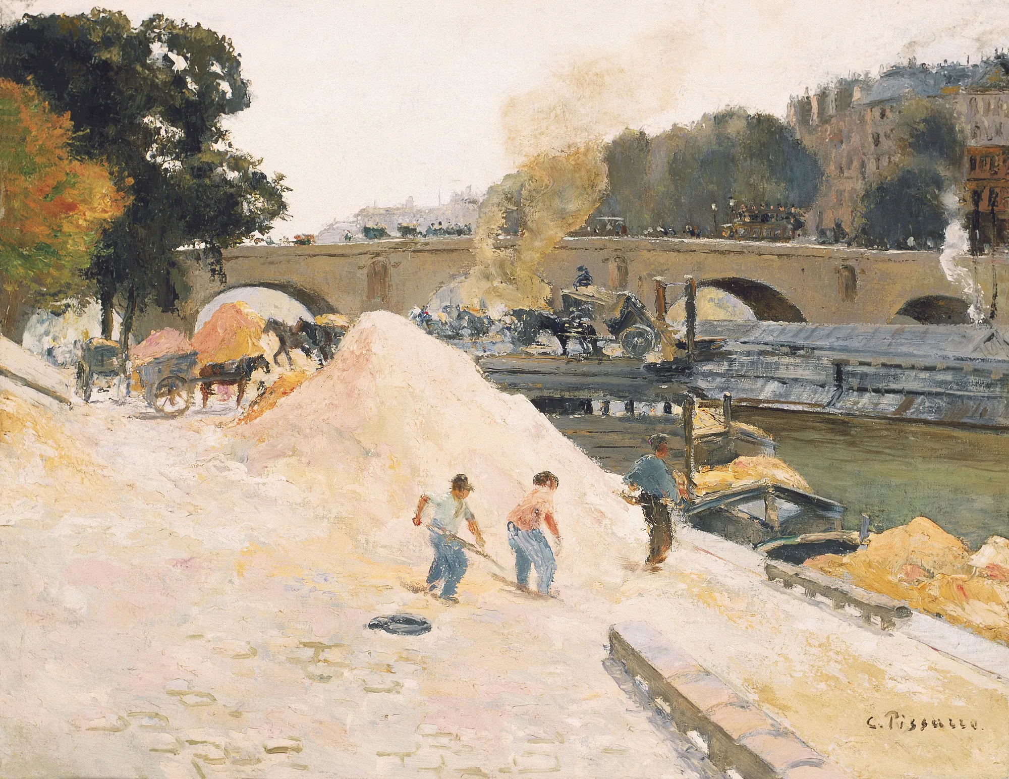 Le Pont-Marie vu depuis le quai d'Anjou