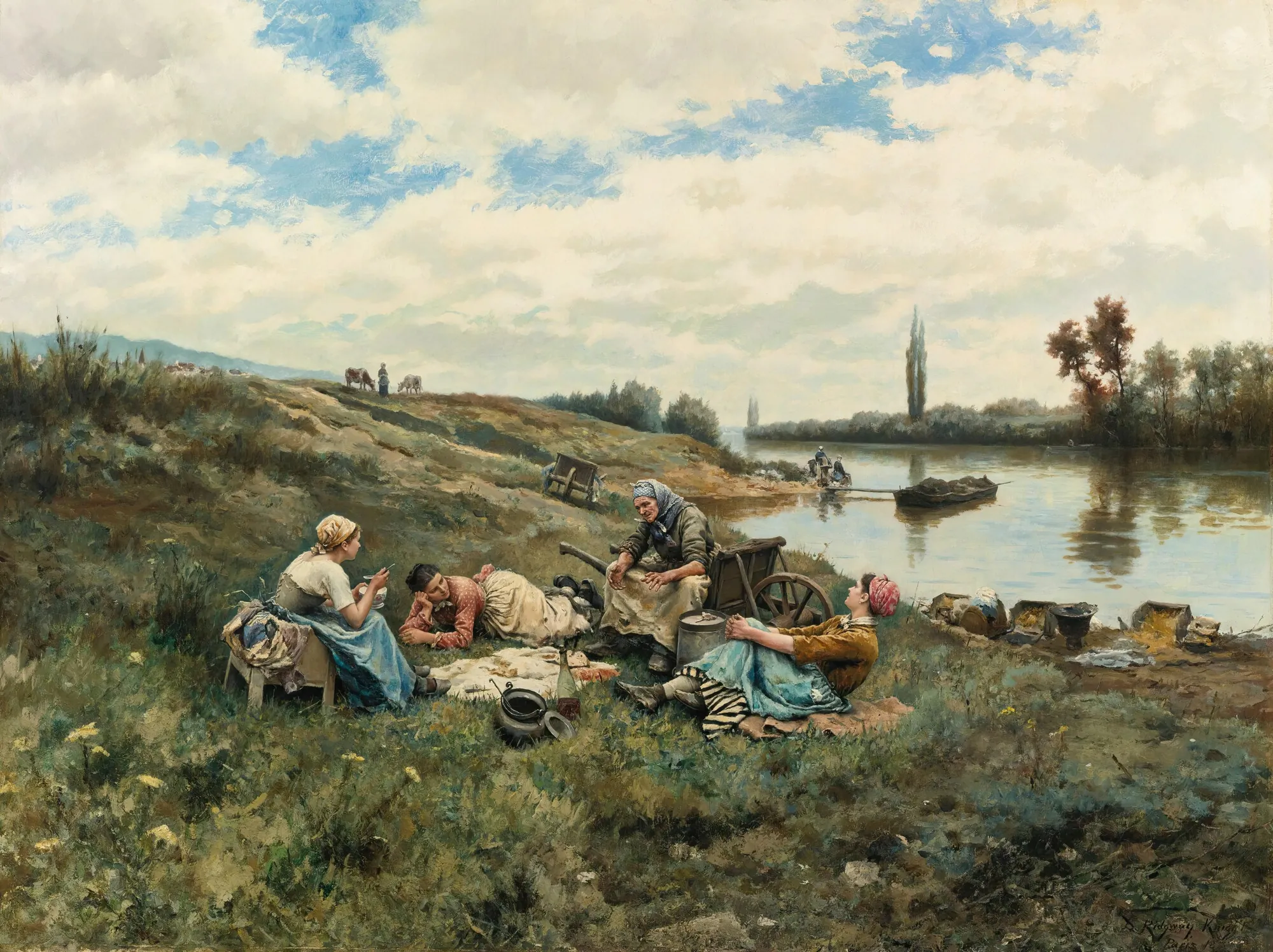 After Lunch, on the Banks of the Seine