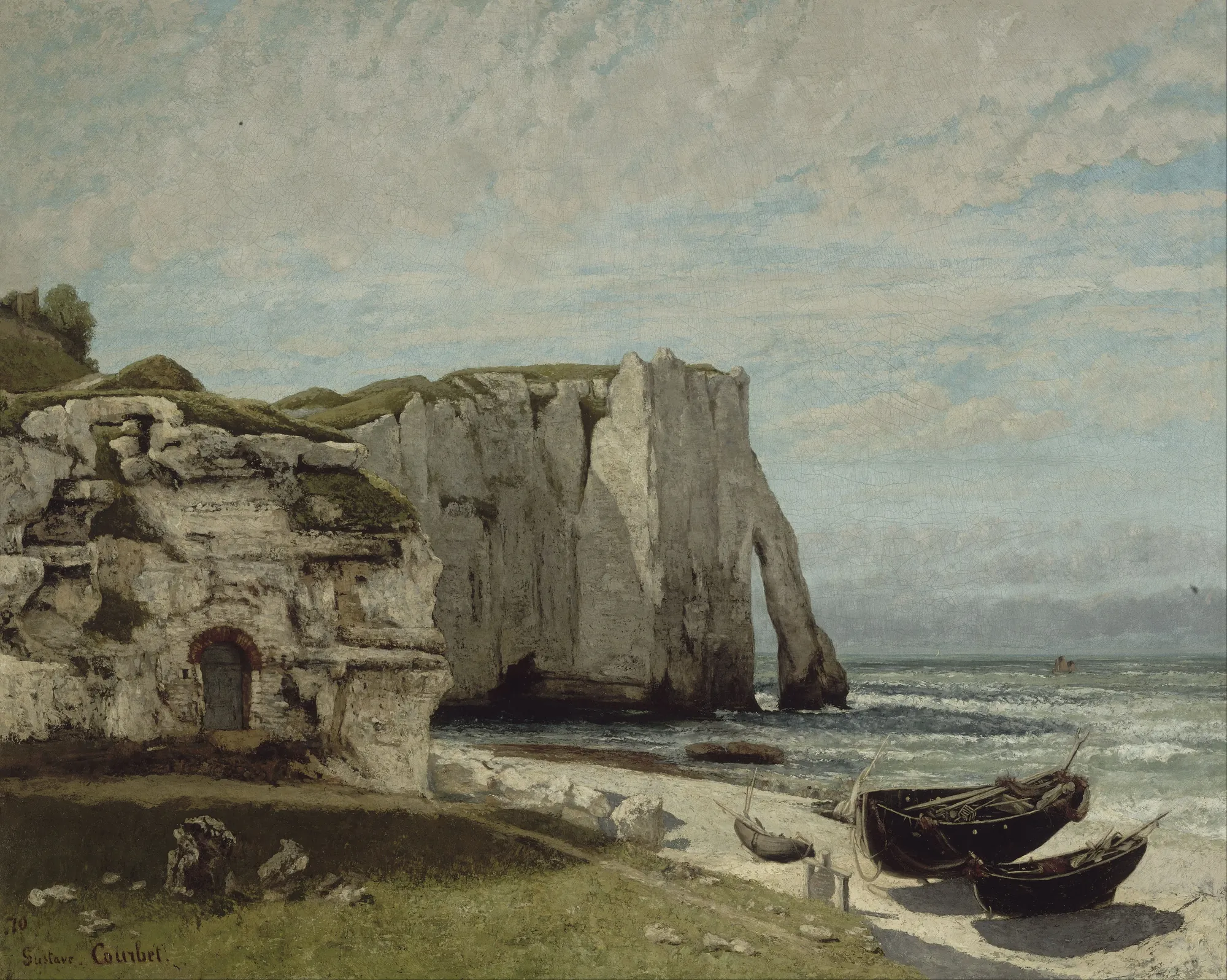 The Cliff at Étretat after a Storm