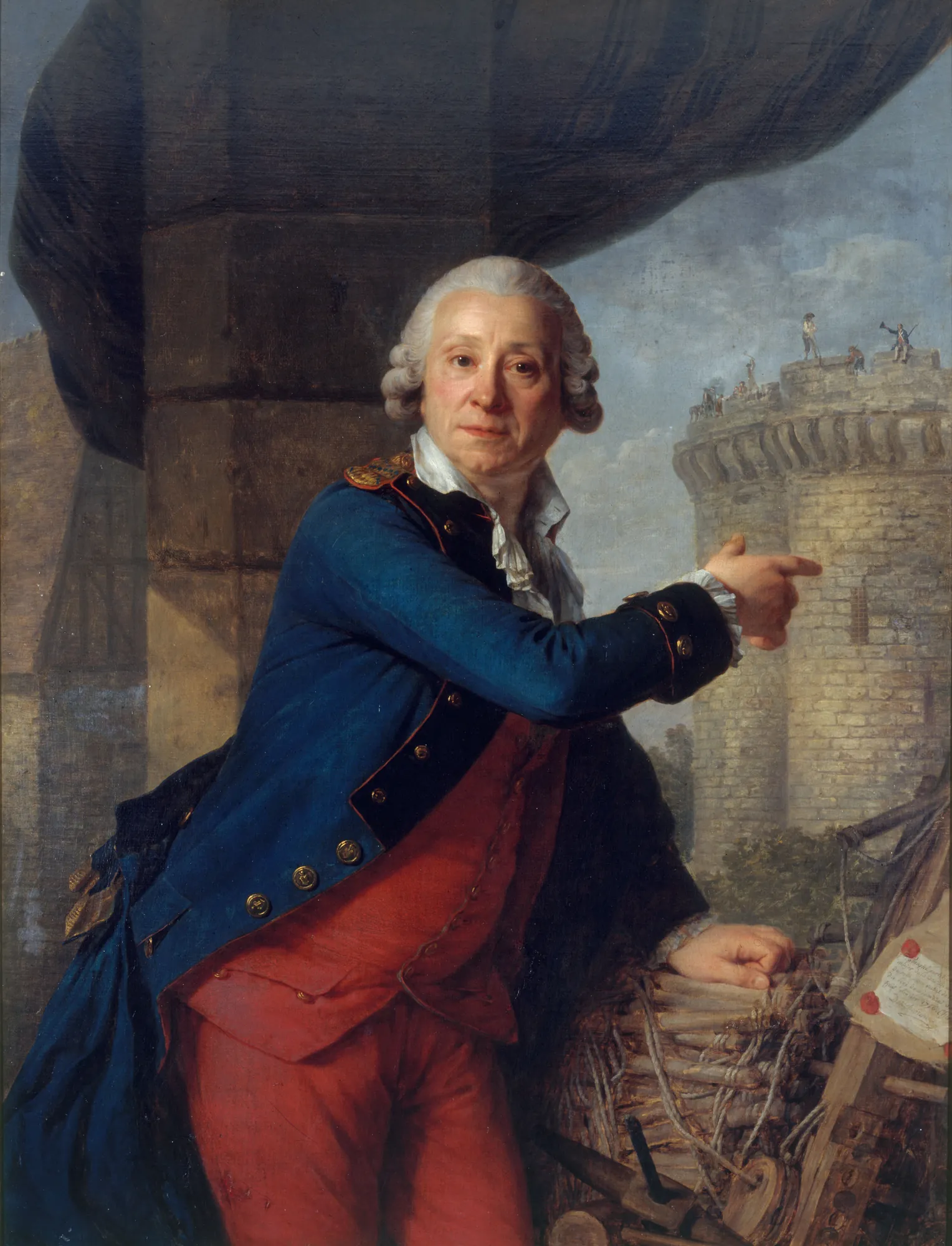 Jean-Henri Masers, Chevalier de Latude, Pointing to the Bastille