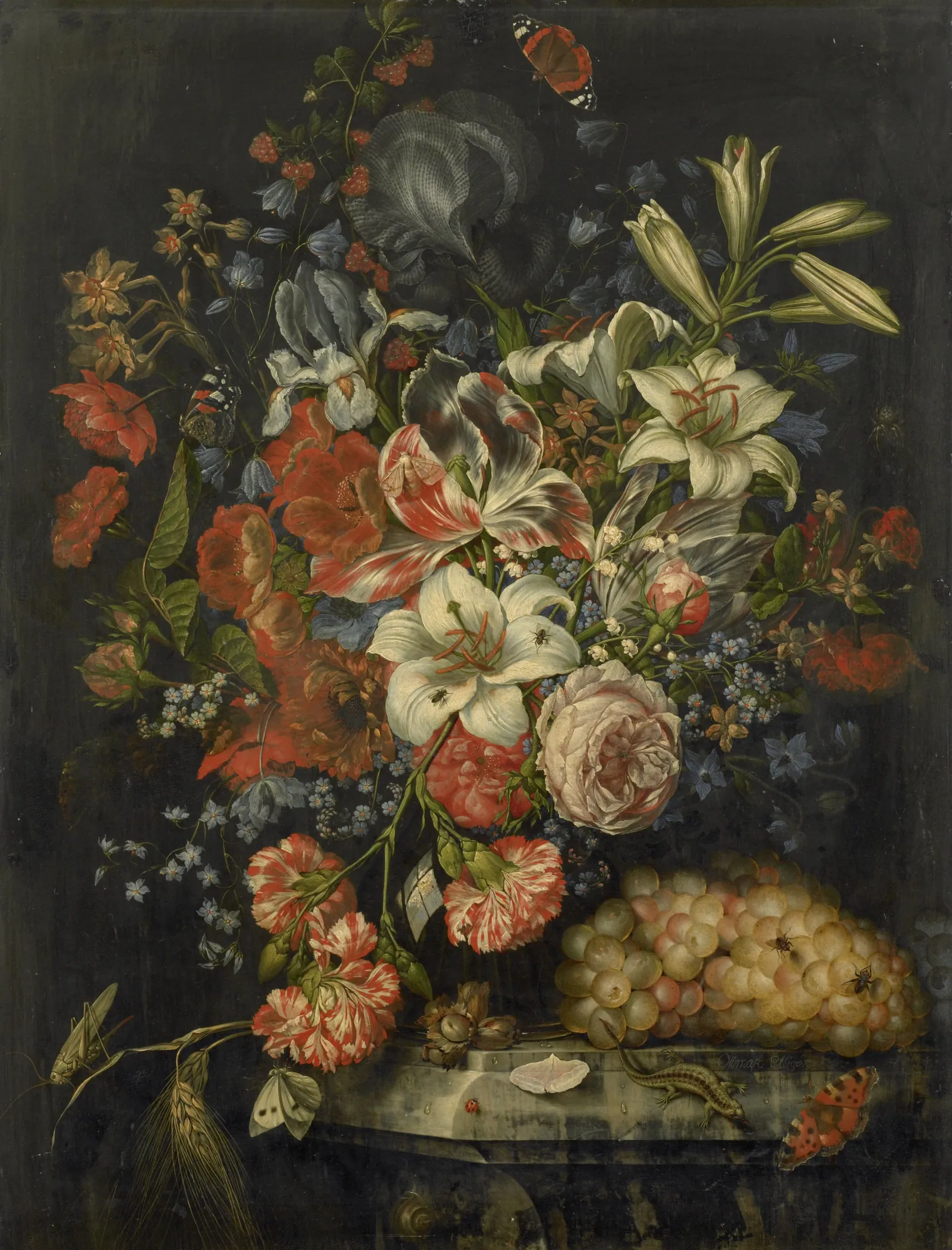 Still Life with Flowers and Fruit