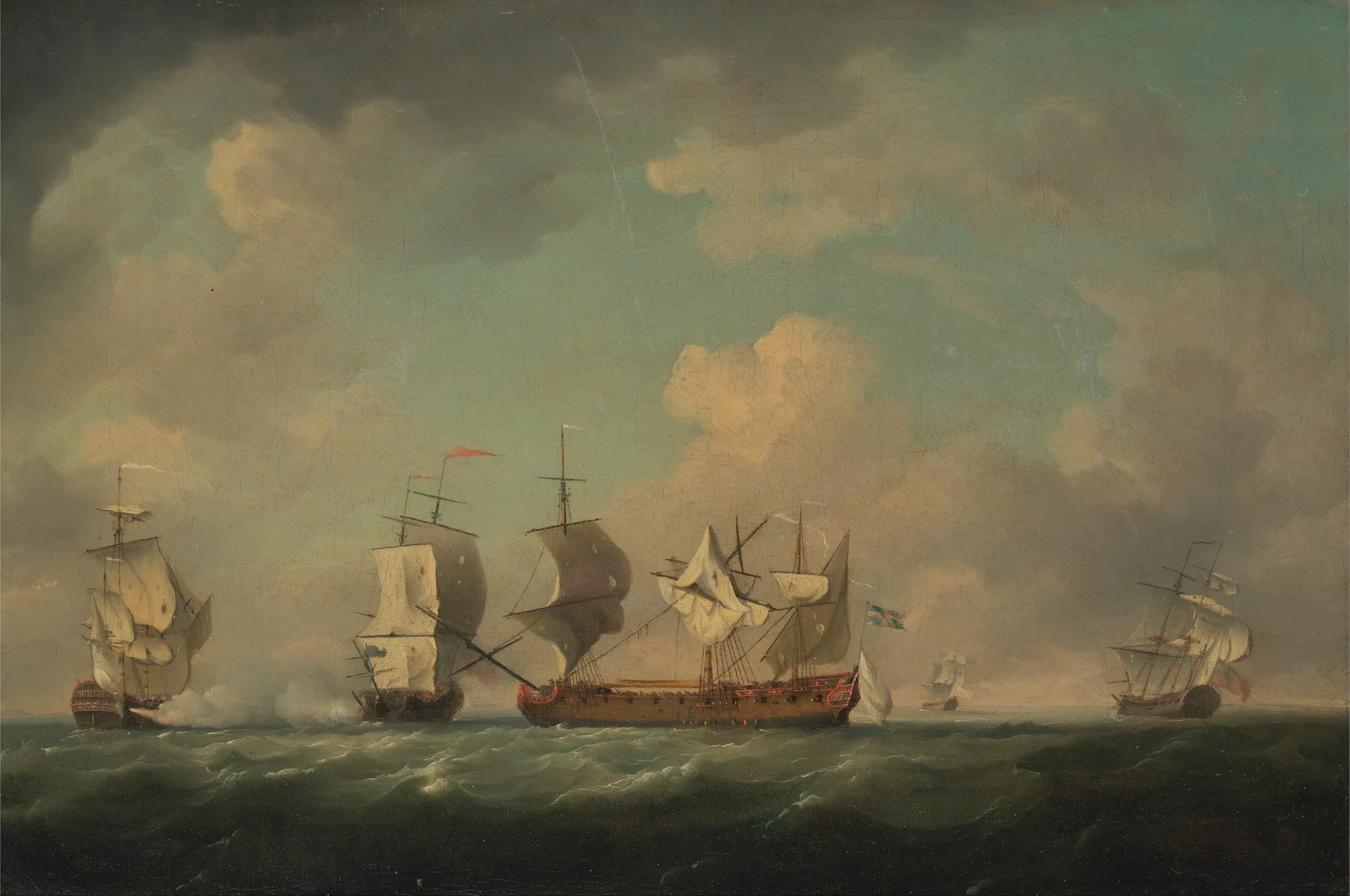 The Capture of the "Marquis d'Antin" and the "Louis Erasme"