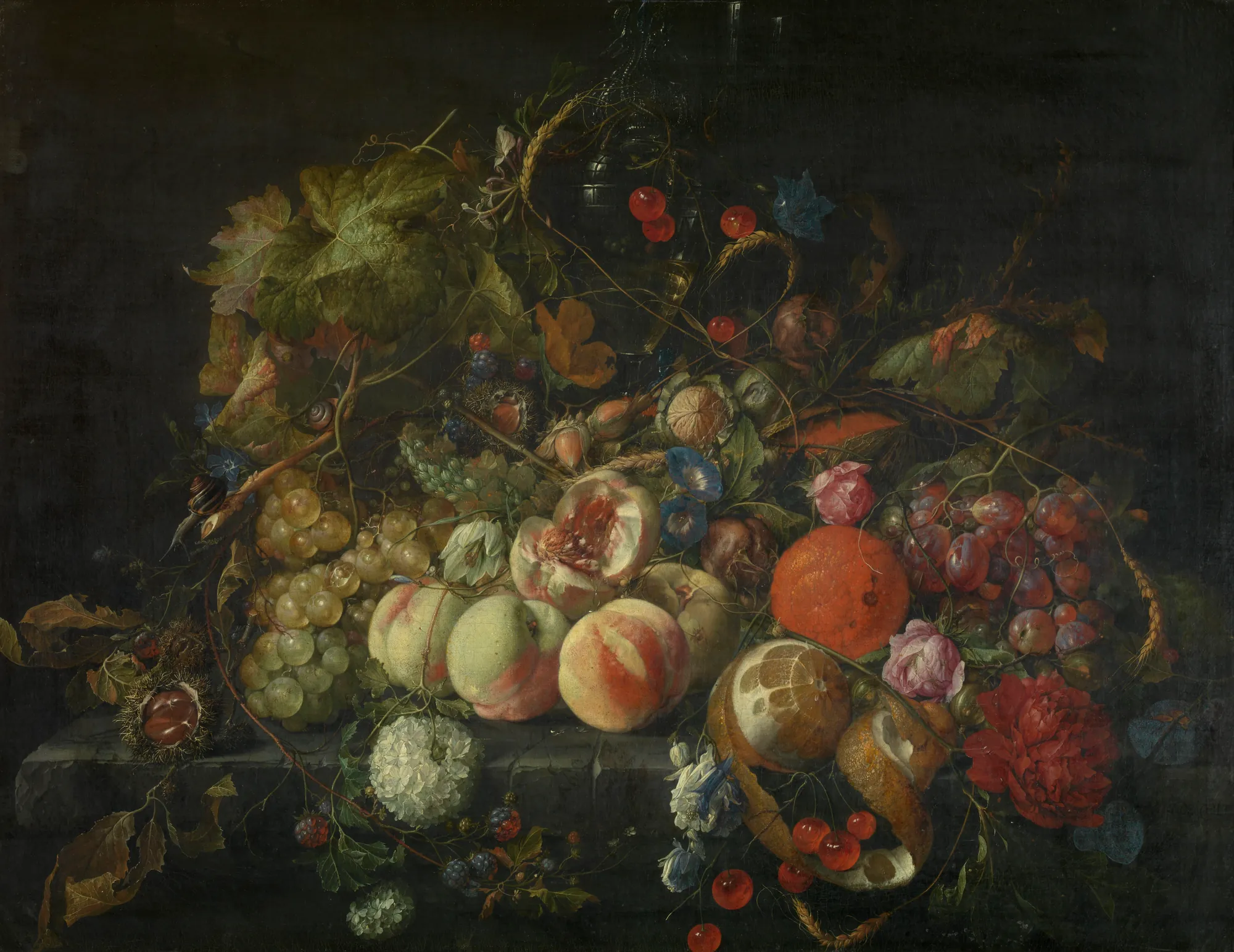 Still Life with Flowers and Fruit