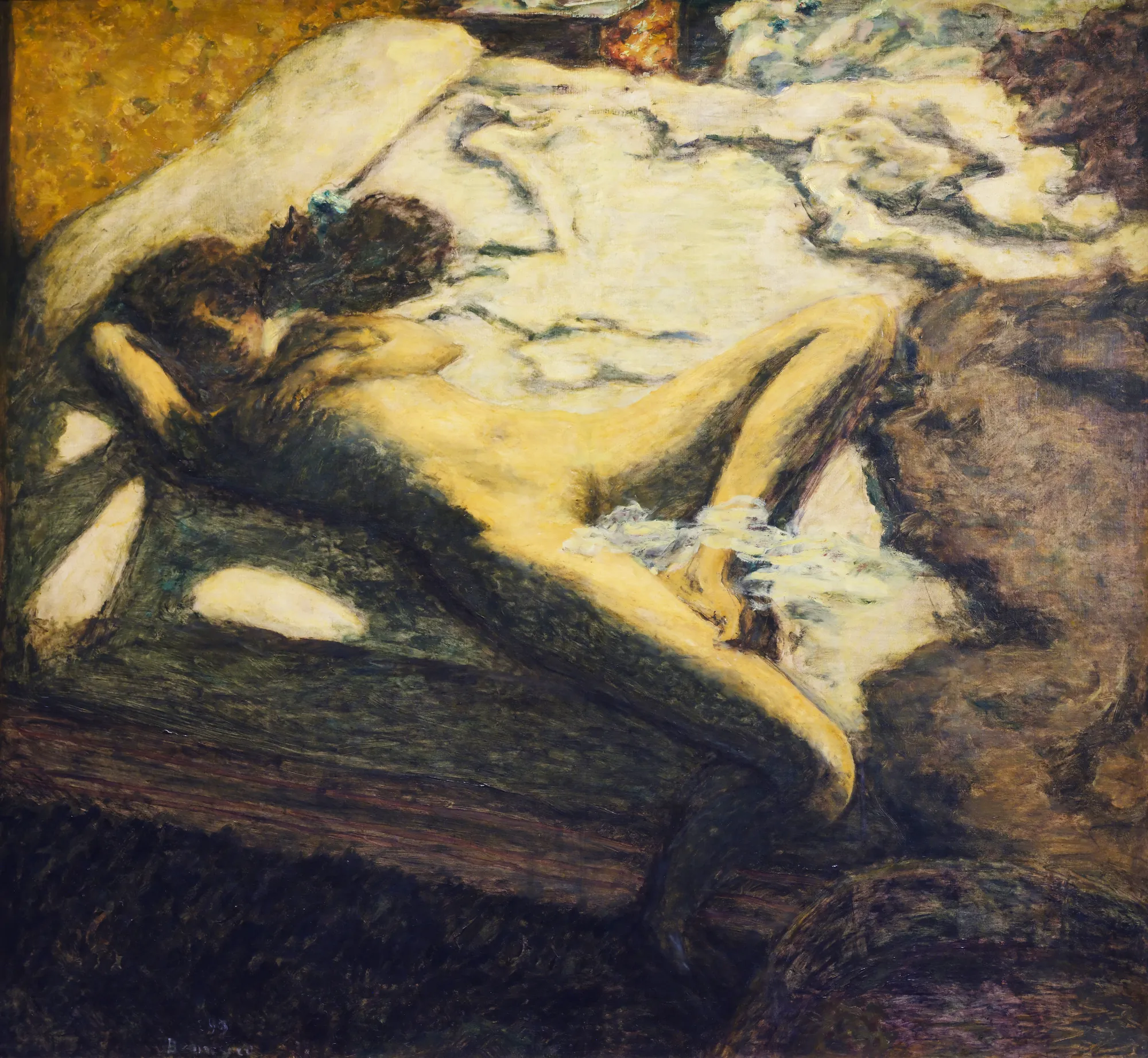 Sleeping Woman on a Bed