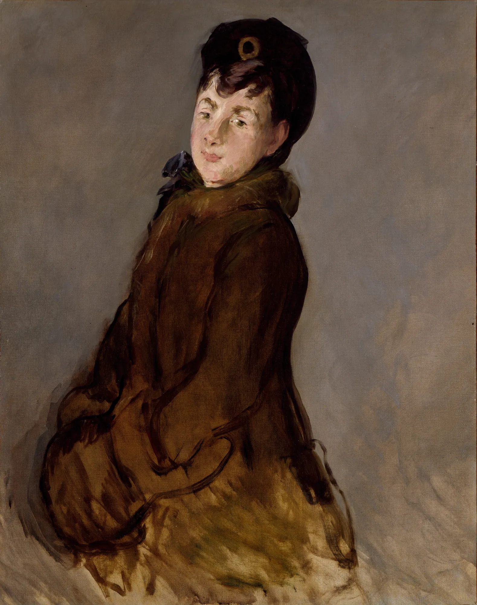 Portrait of Isabelle Lemonnier with a Muff