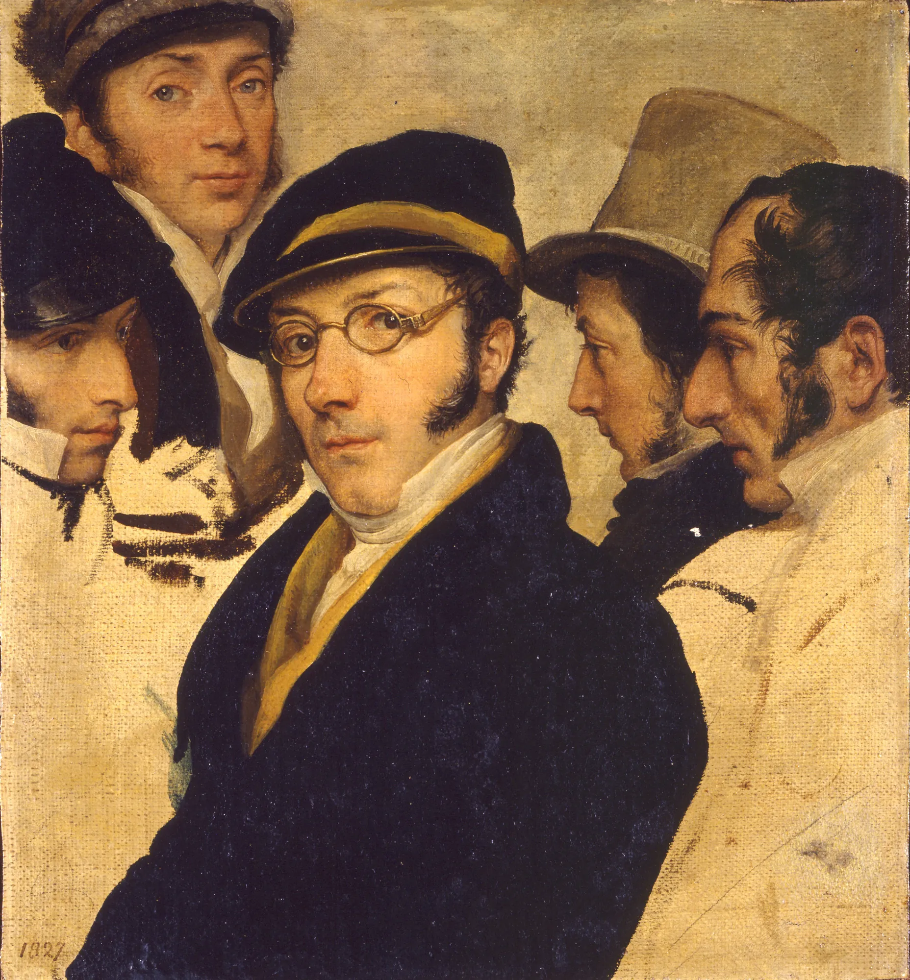 Self-Portrait in a Group of Friends