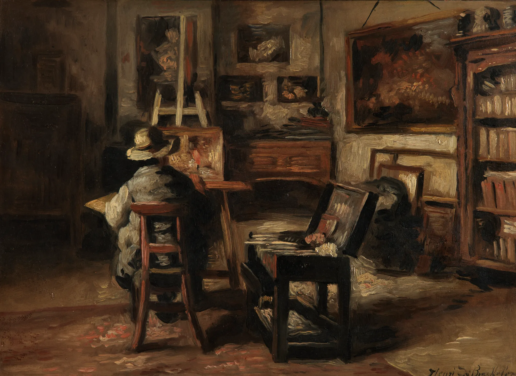 The Studio of Ferdinand De Braekeleer I