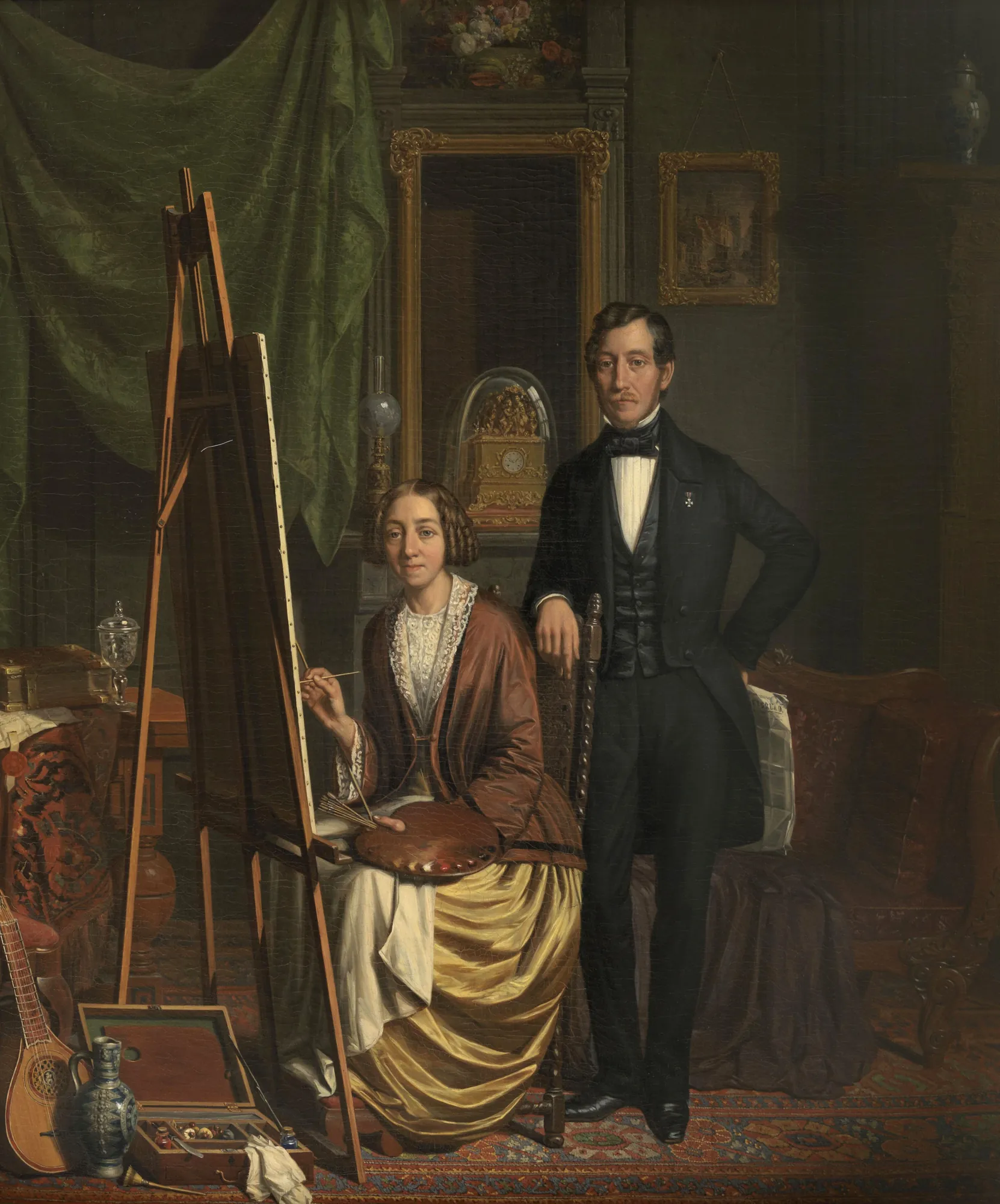 Portrait of Elisabeth Alida Haanen and Petrus Kiers