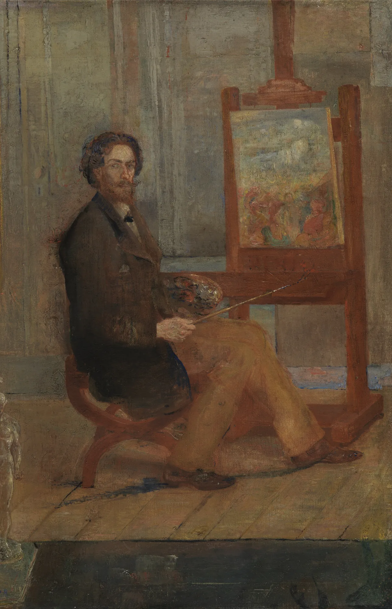 Ensor at his Easel