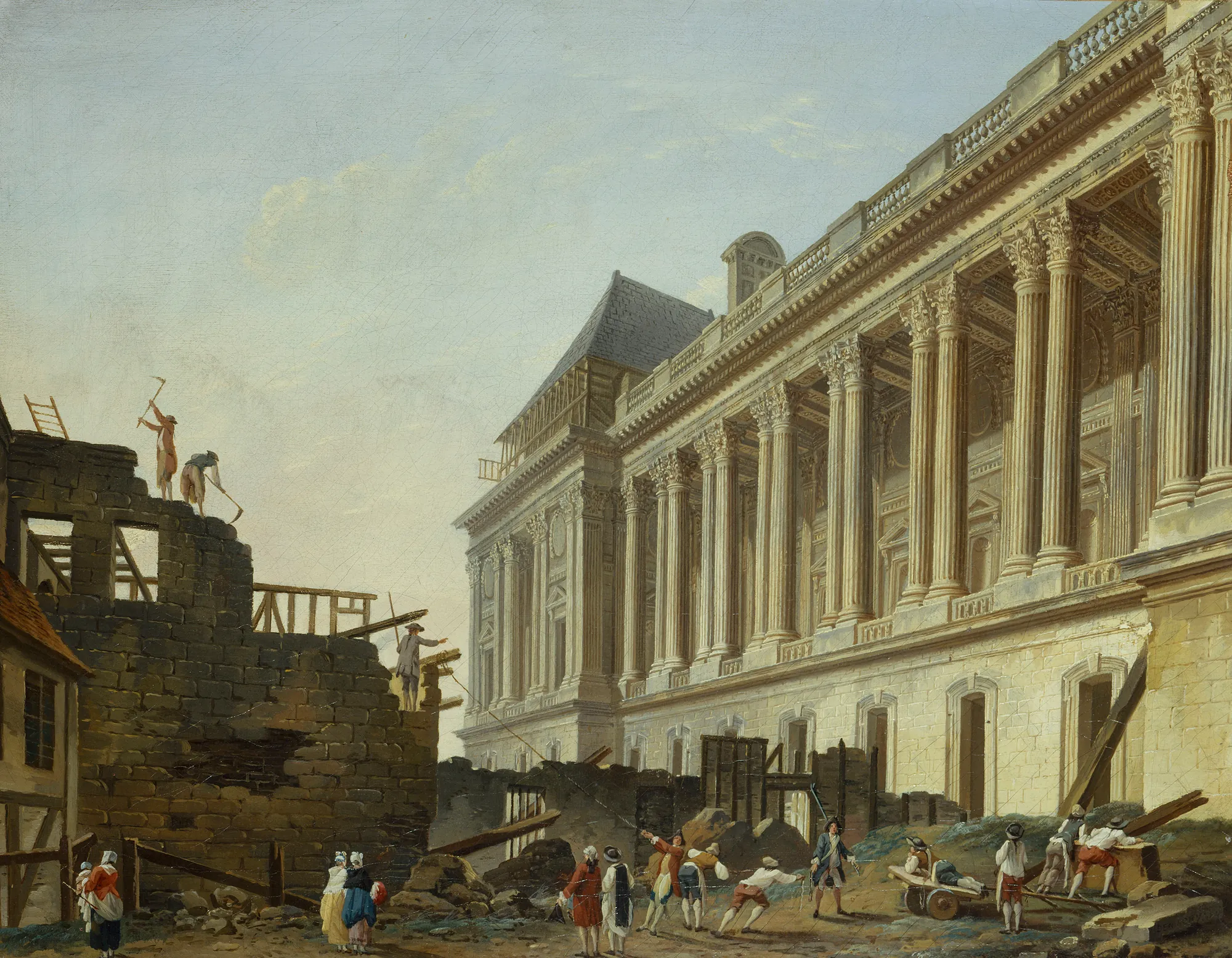 Dégagement de la colonnade du Louvre
